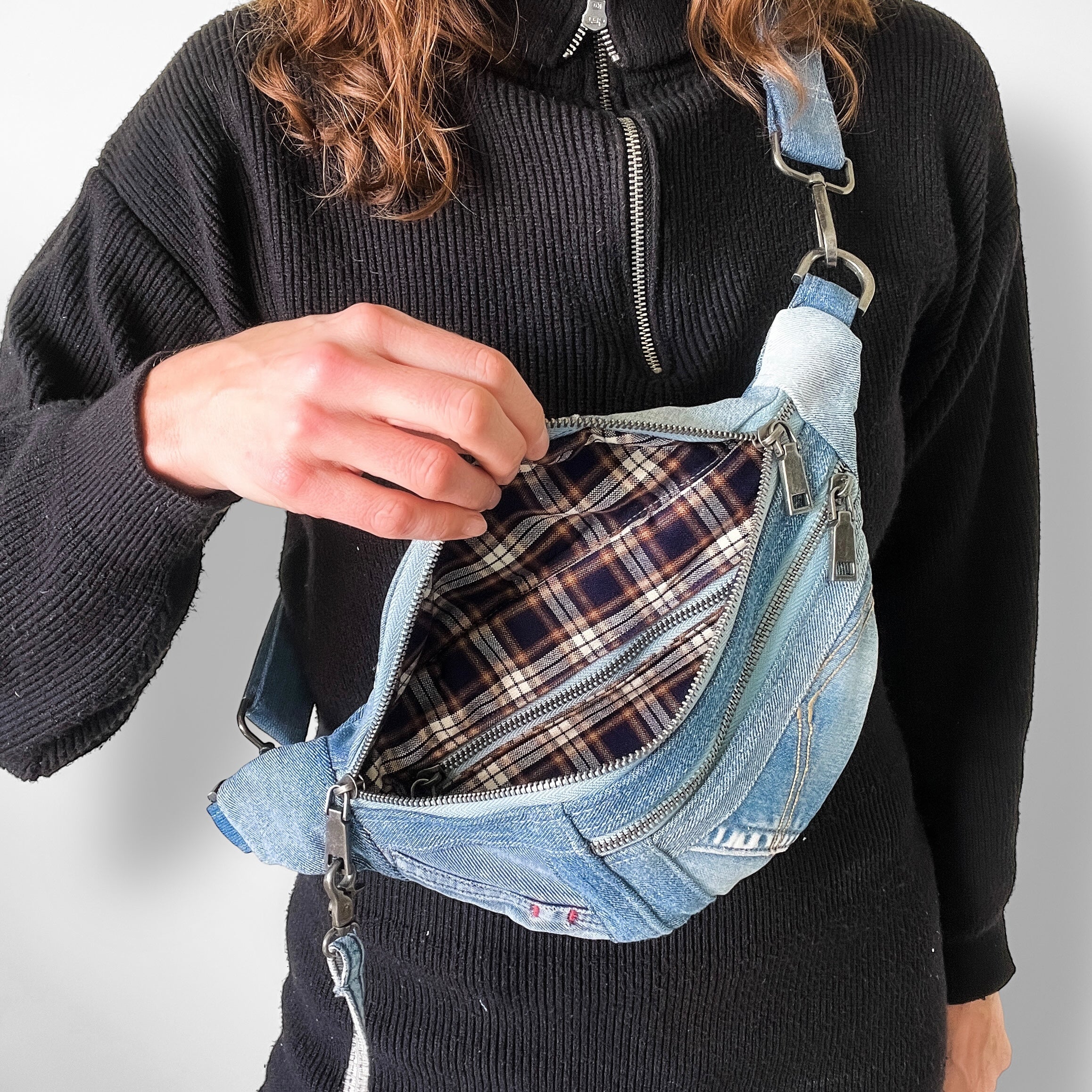 Denim Sling Bag