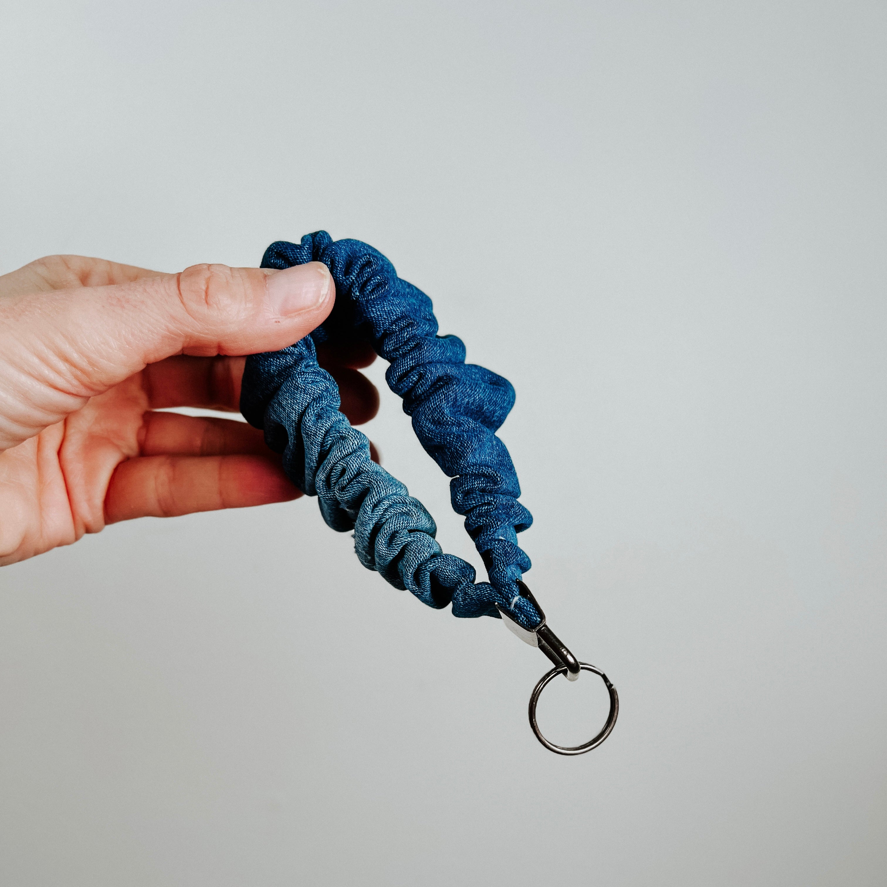 Denim Keychain Wristlet