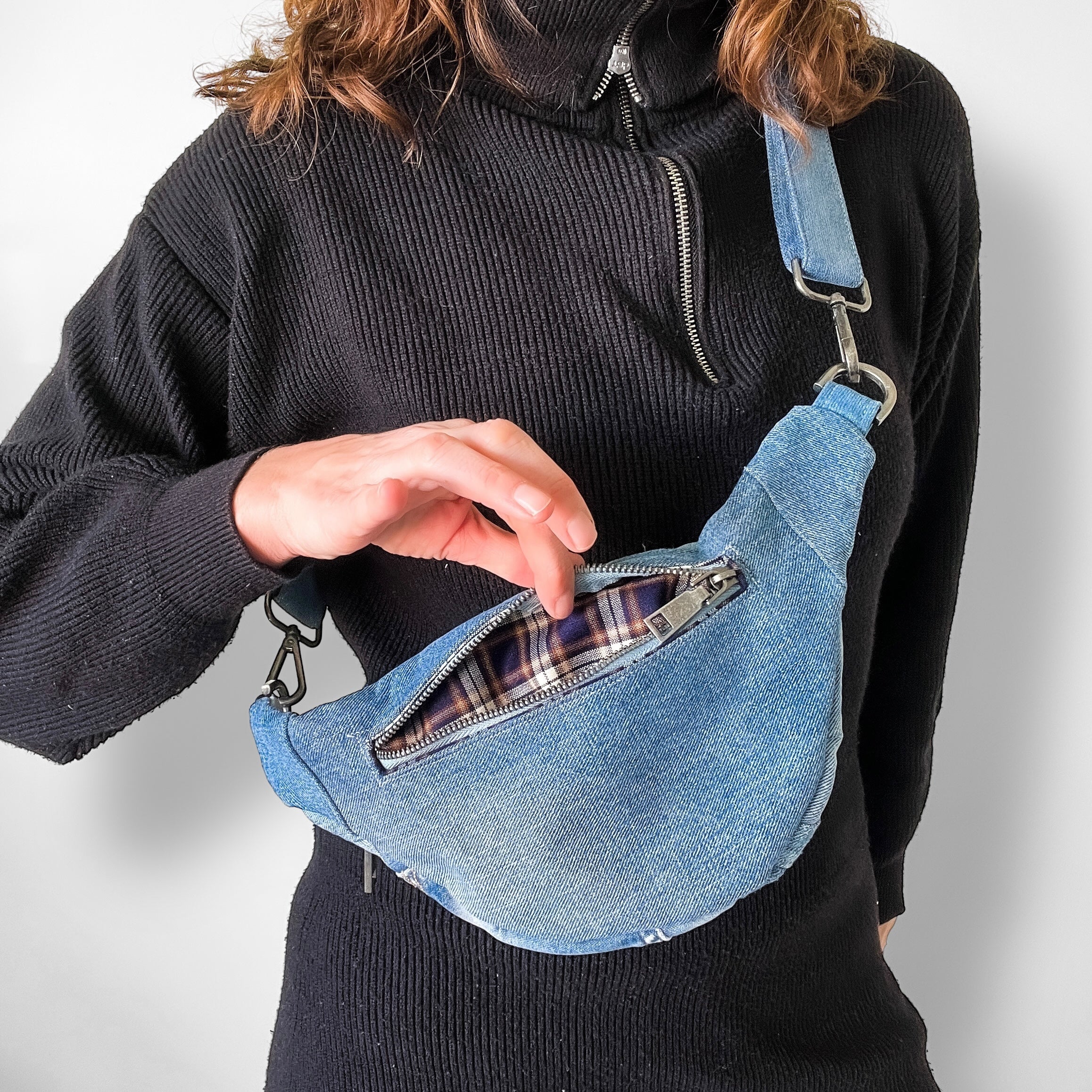 Denim Sling Bag