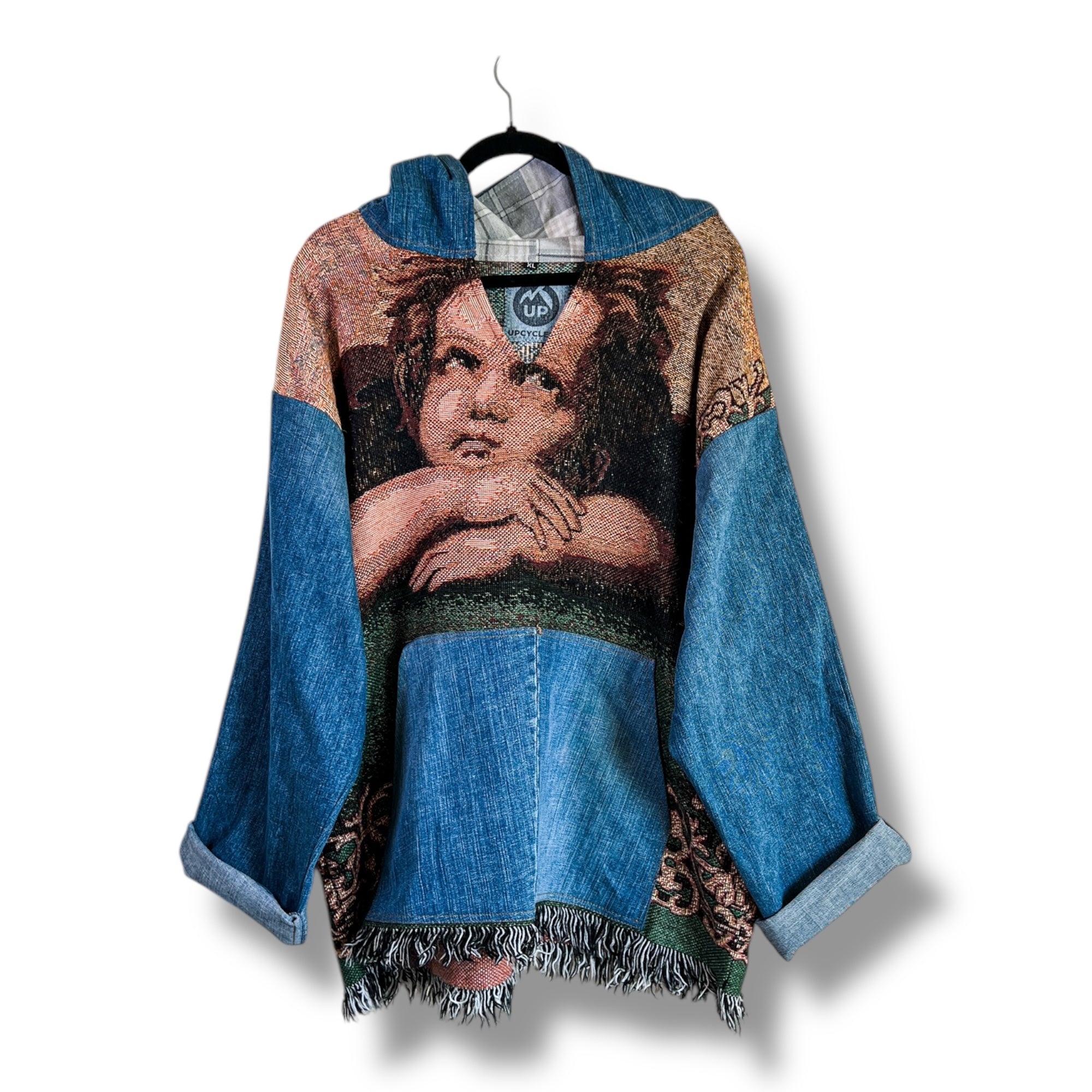 Denim Tapestry Hoodie - XL