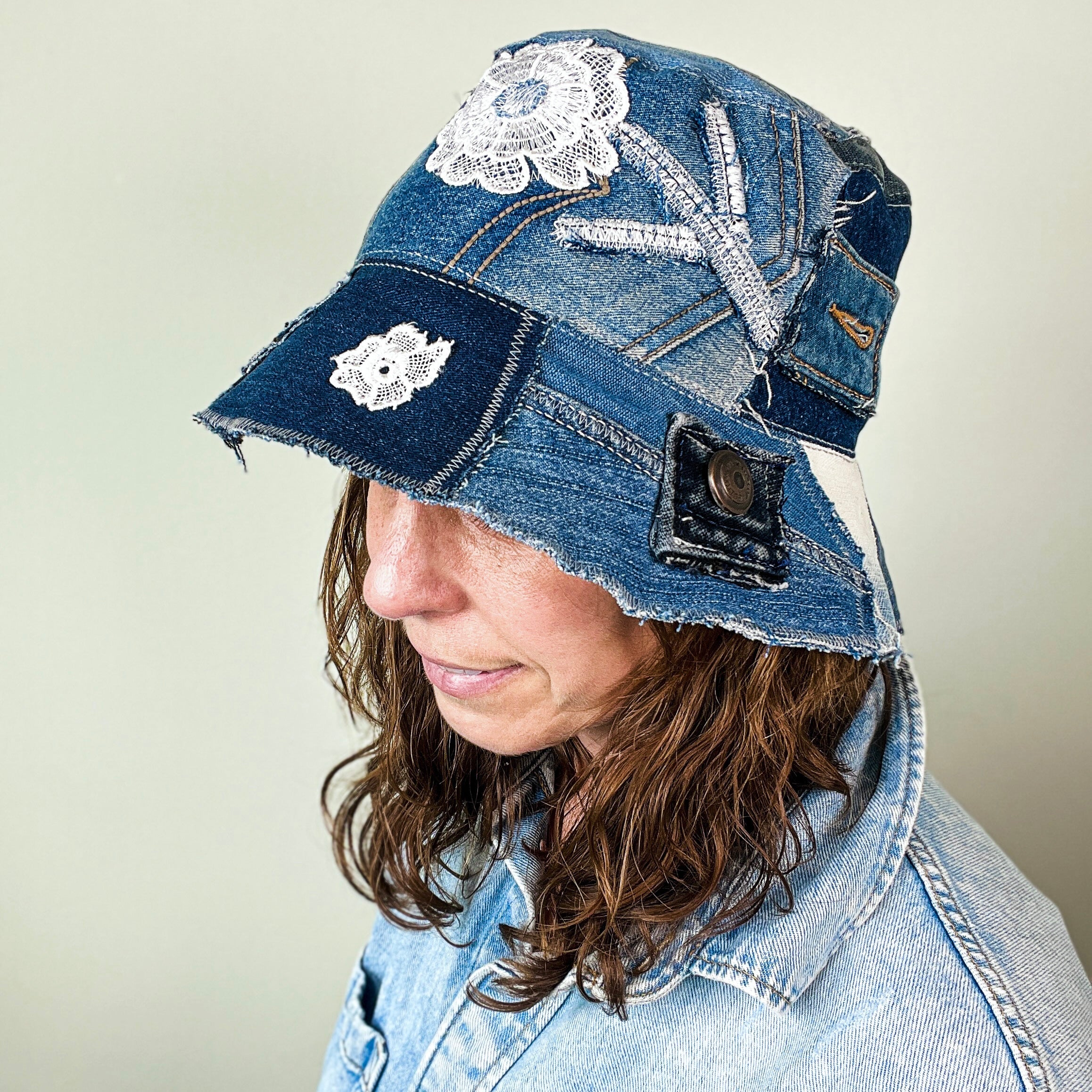 Denim Bucket Hat - Small