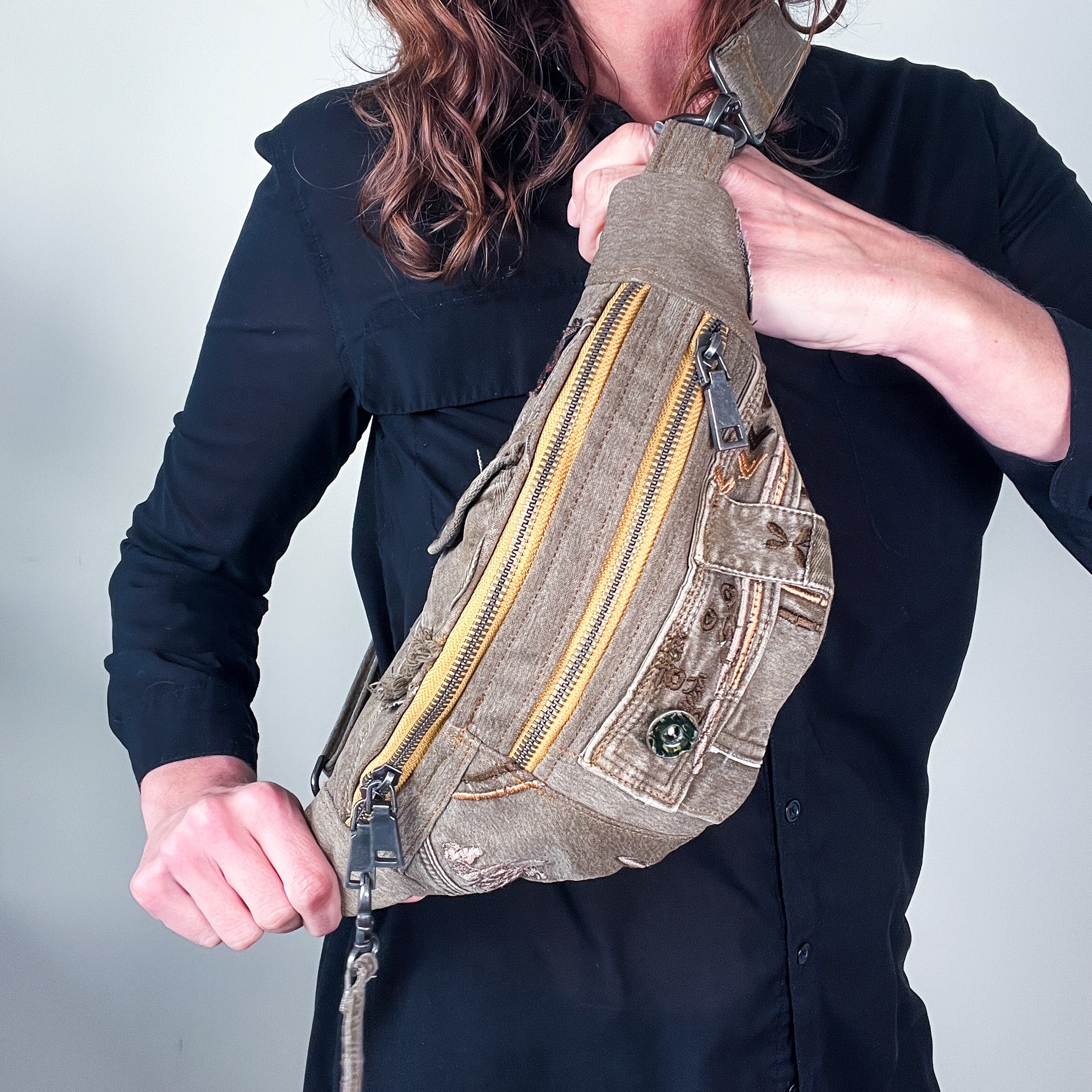 Denim Sling Bag
