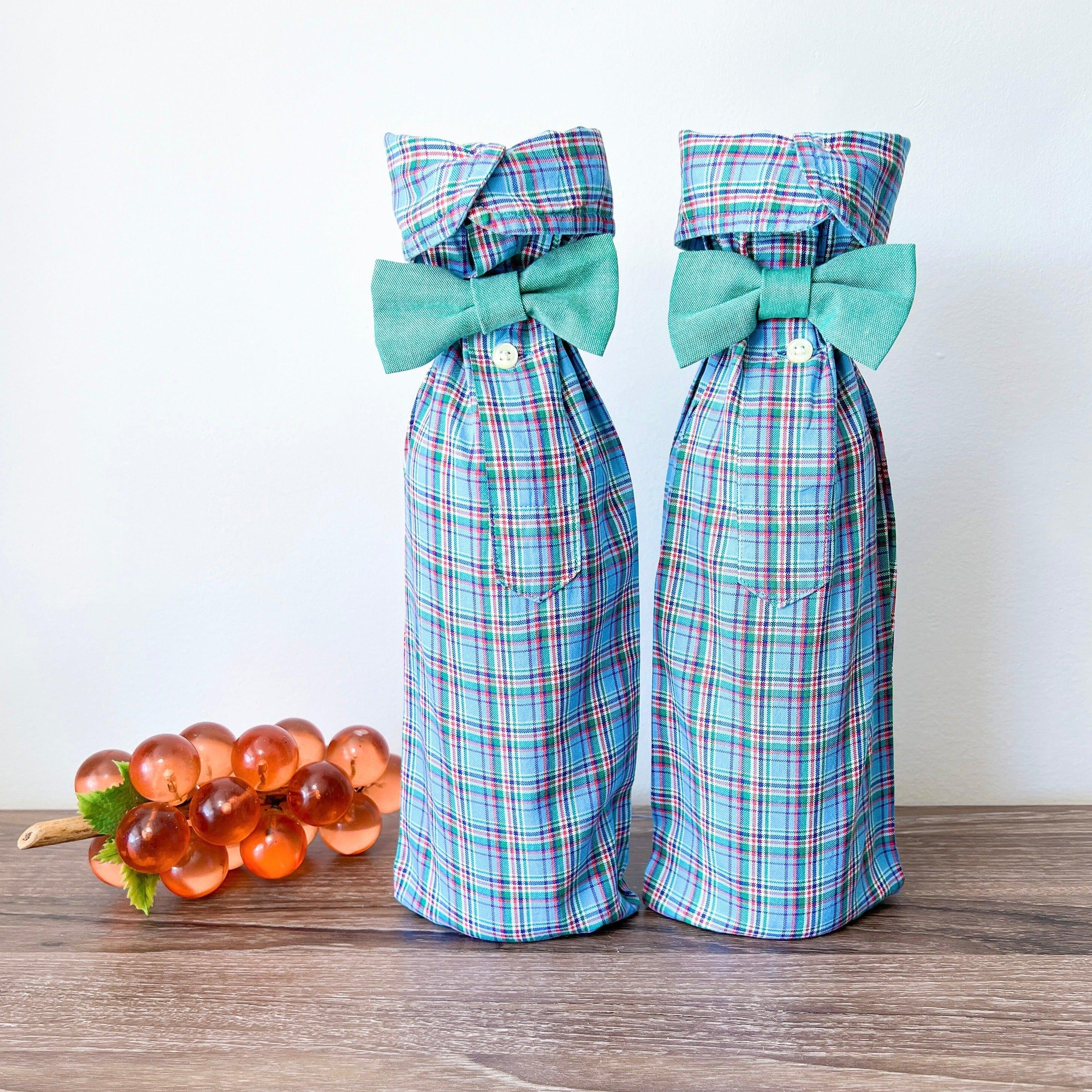 Wine Gift Bag - Set of 2 - Upcycleco