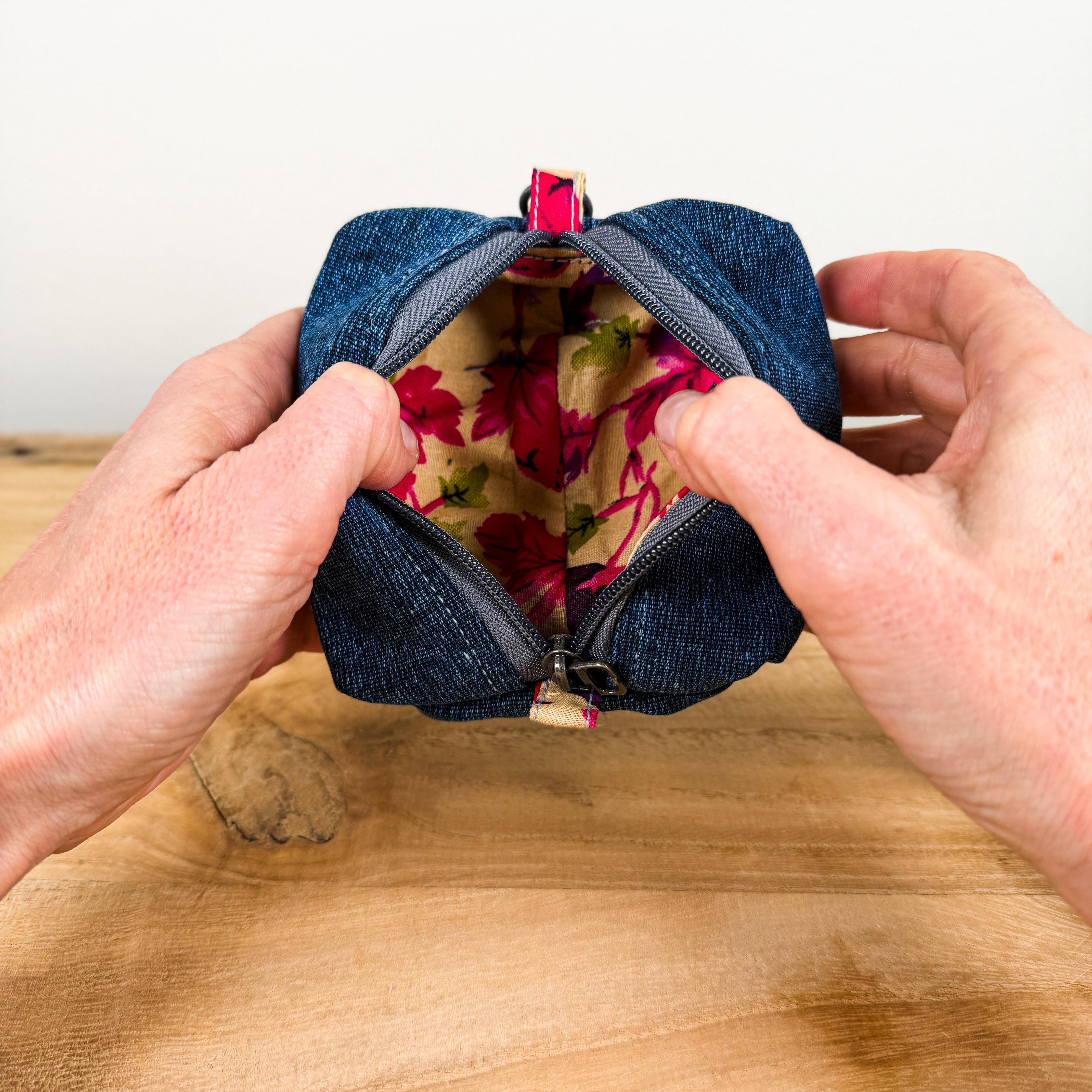 Upcycled Clip Pouch - Set of 2