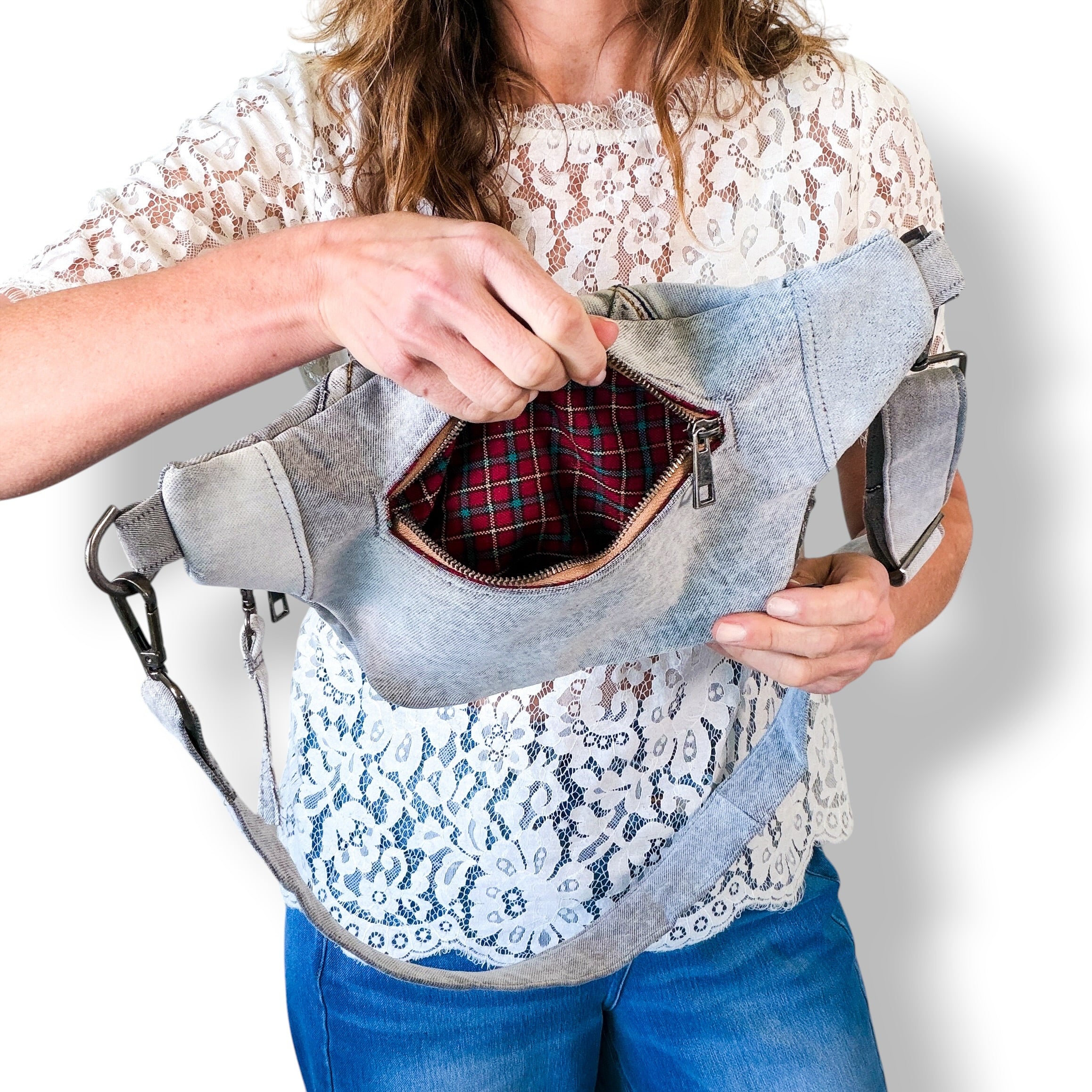 Denim Sling Bag