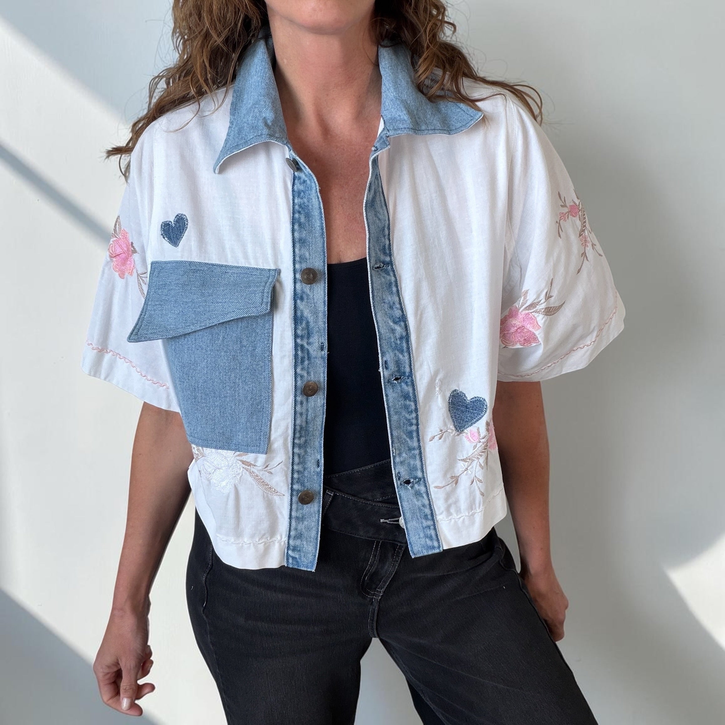 Tablecloth Top + Denim - XS