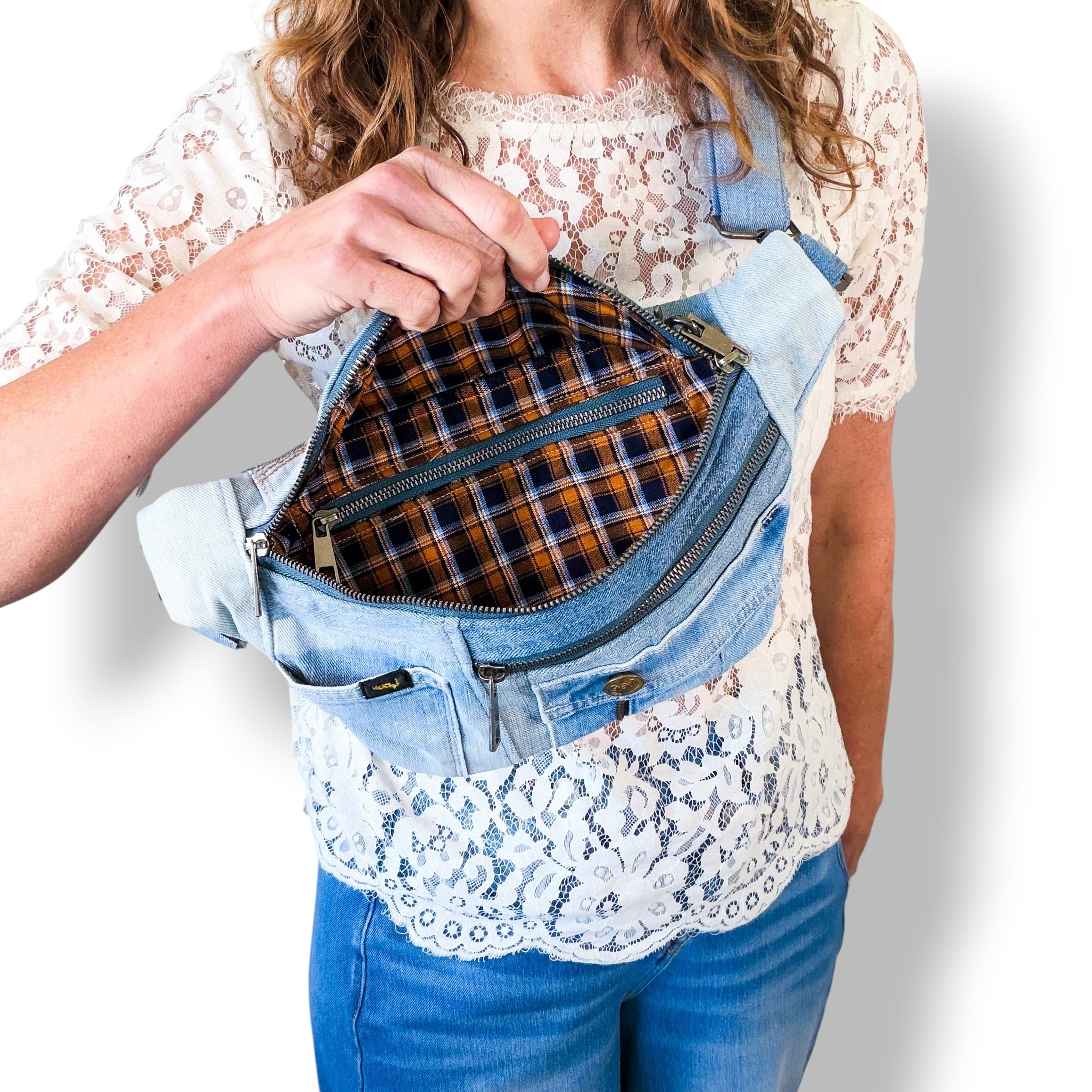 Denim Sling Bag