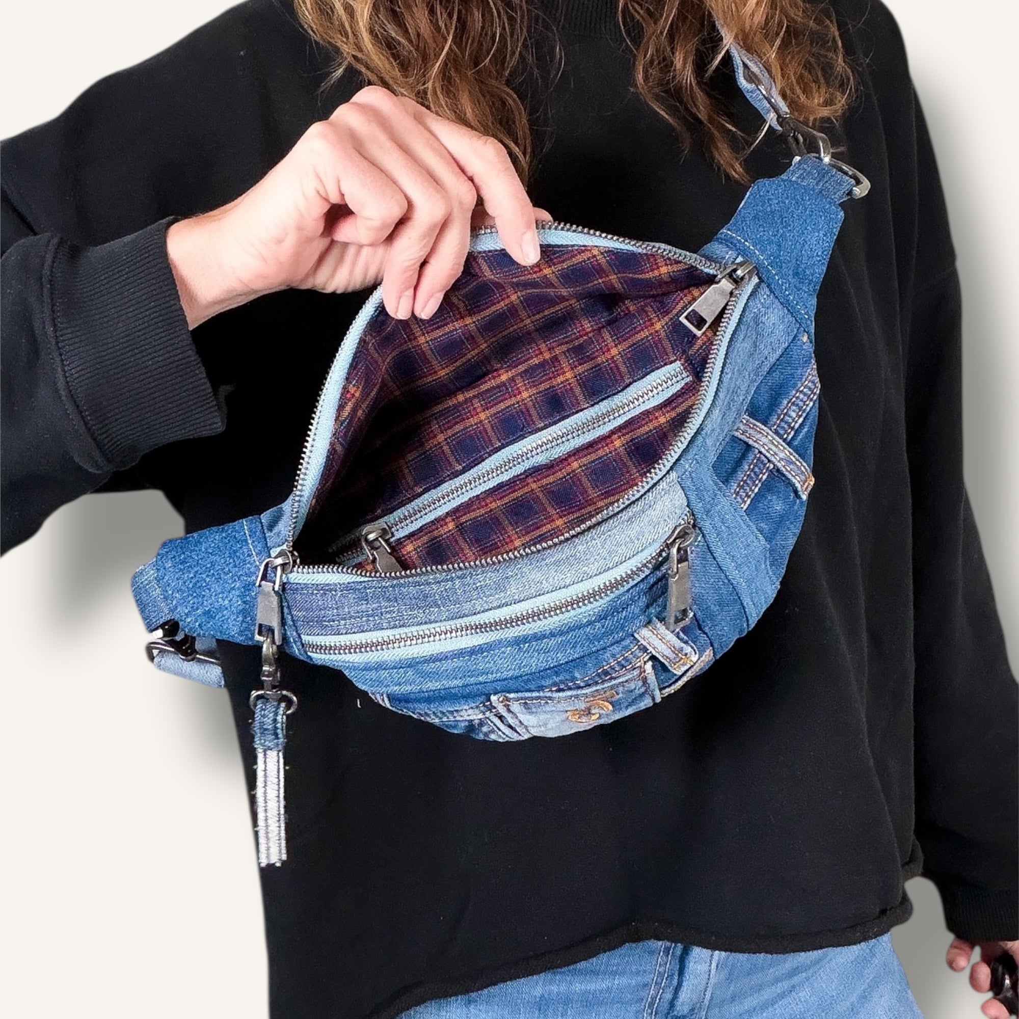Denim Sling Bag