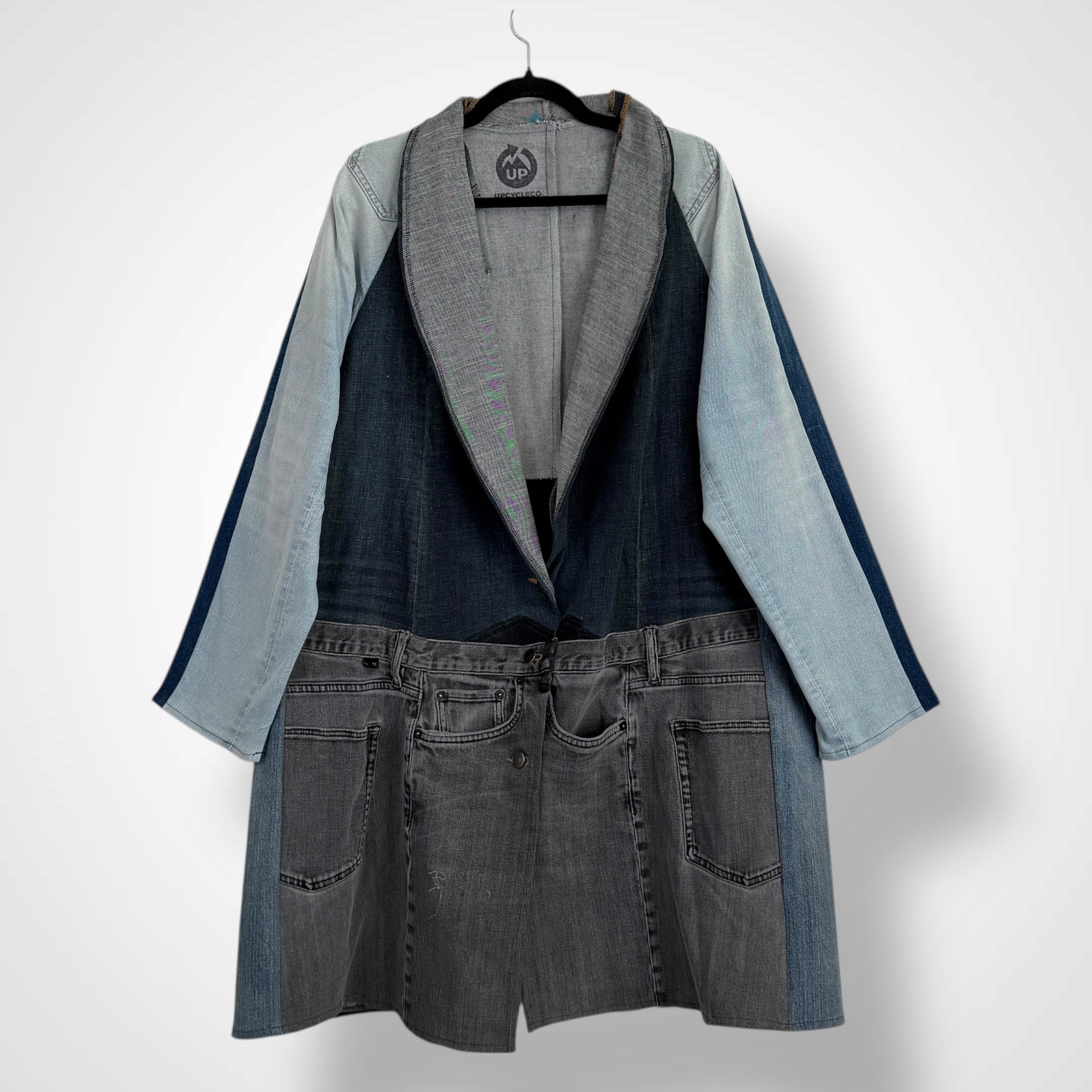 Denim Long Jacket - Oversized