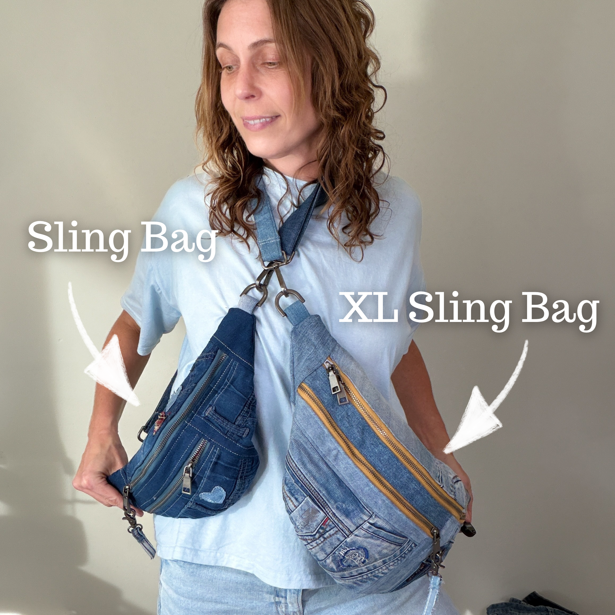 Denim Sling Bag