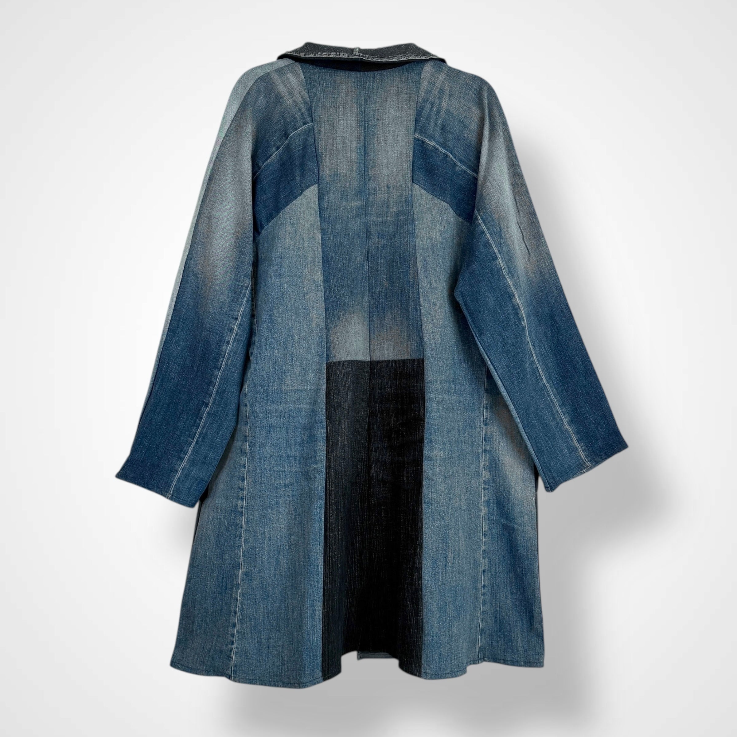 Denim Long Jacket - Oversized