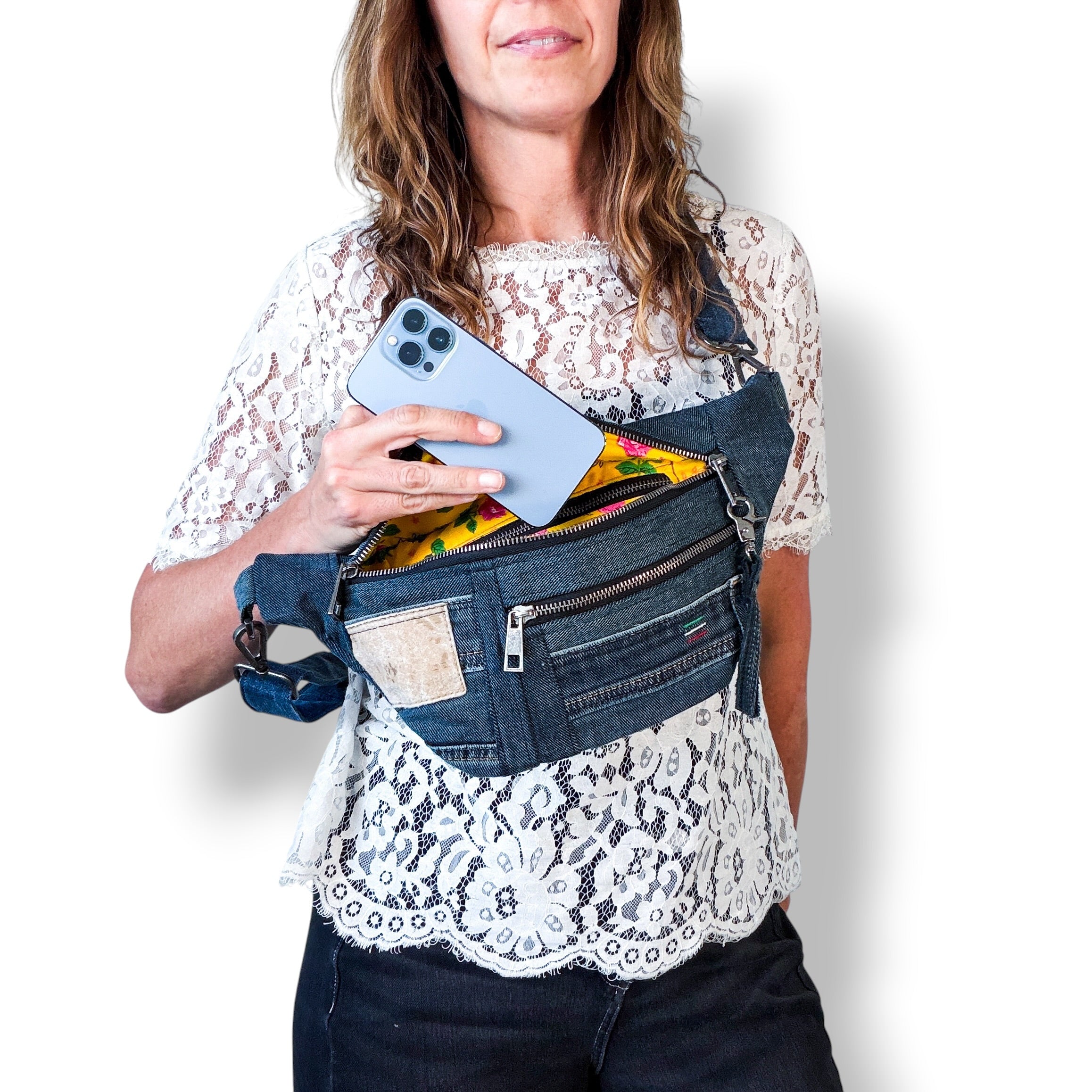 Denim Sling Bag