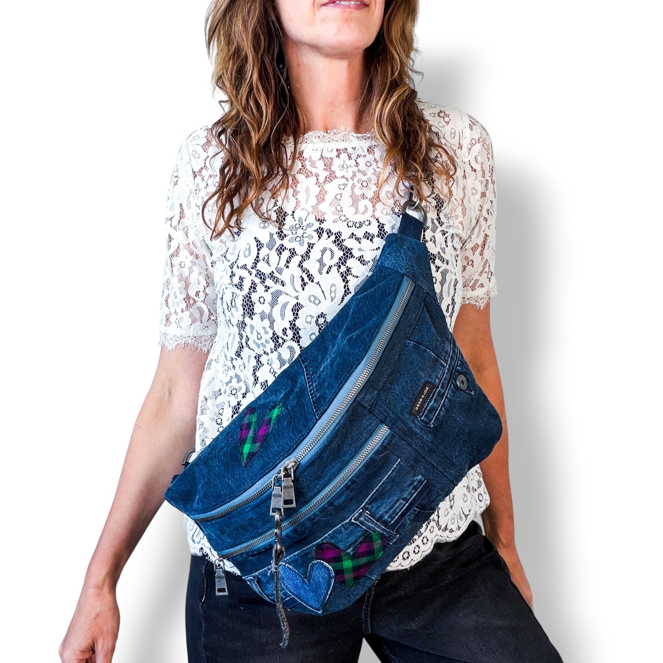 Denim Sling Bag XL