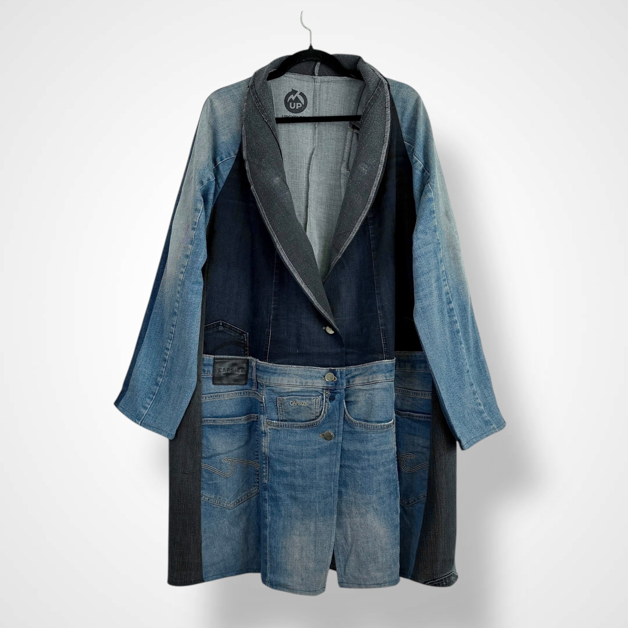 Denim Long Jacket - Oversized