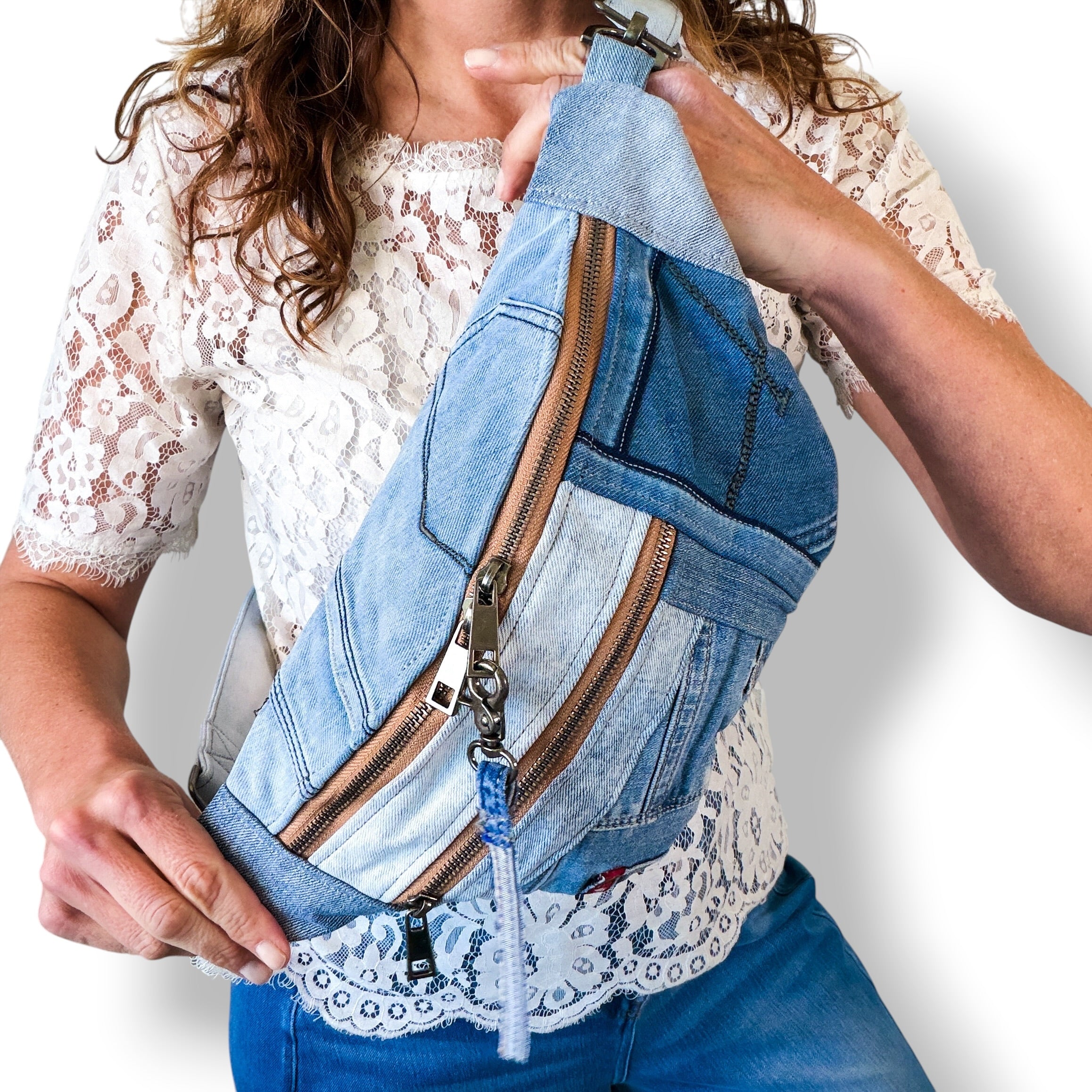 Denim Sling Bag