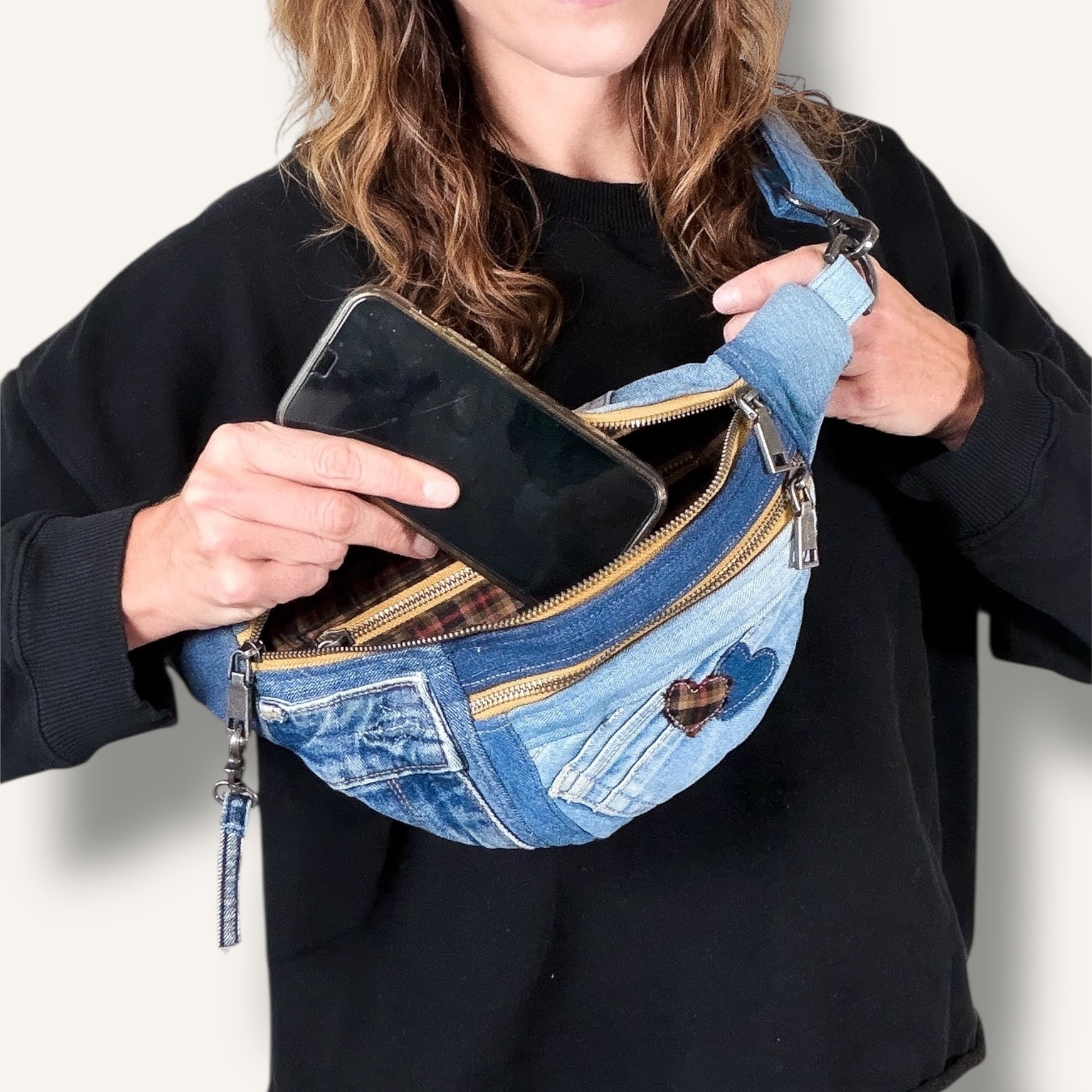Denim Sling Bag