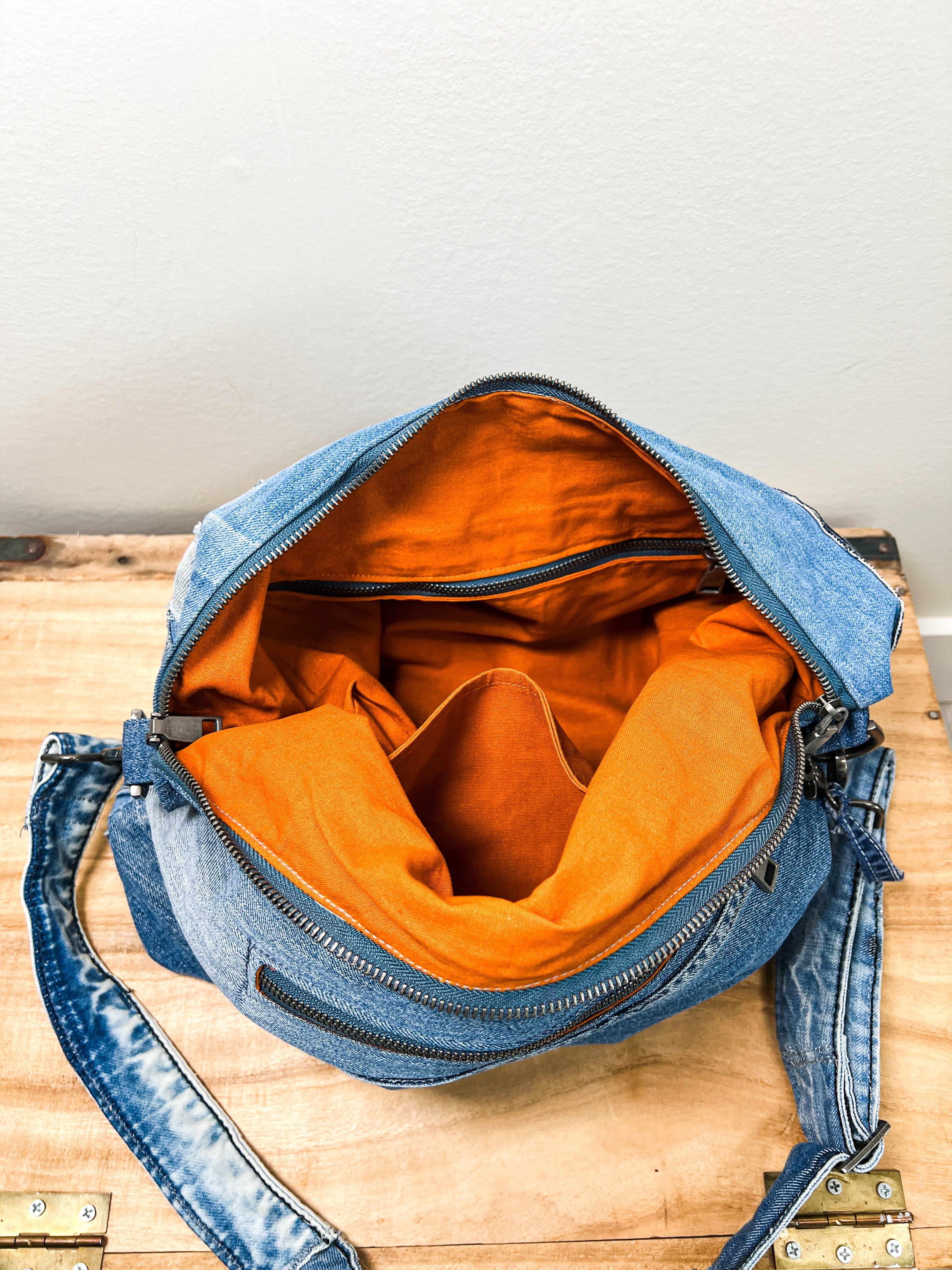 Denim Hippie Bag - XL