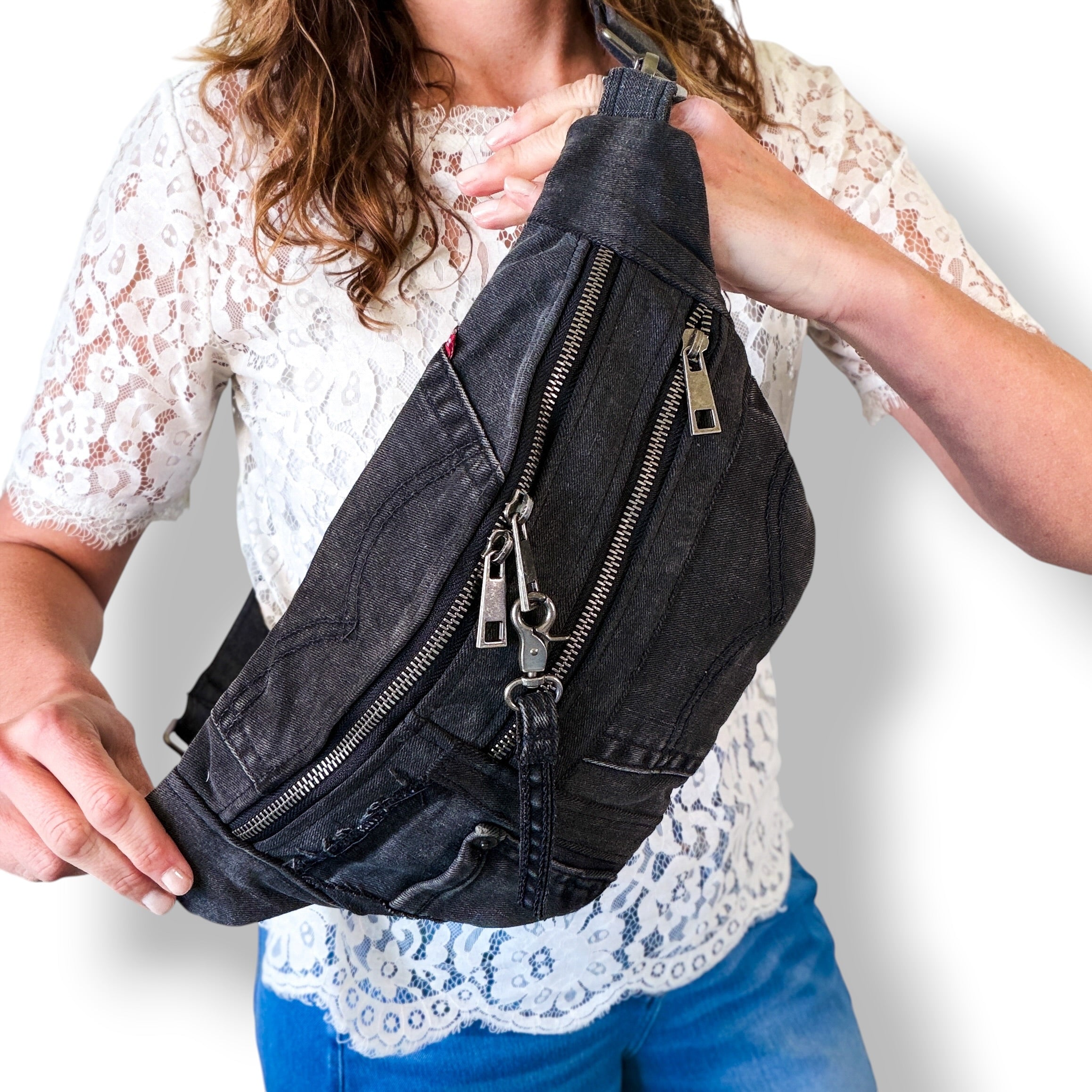 Denim Sling Bag