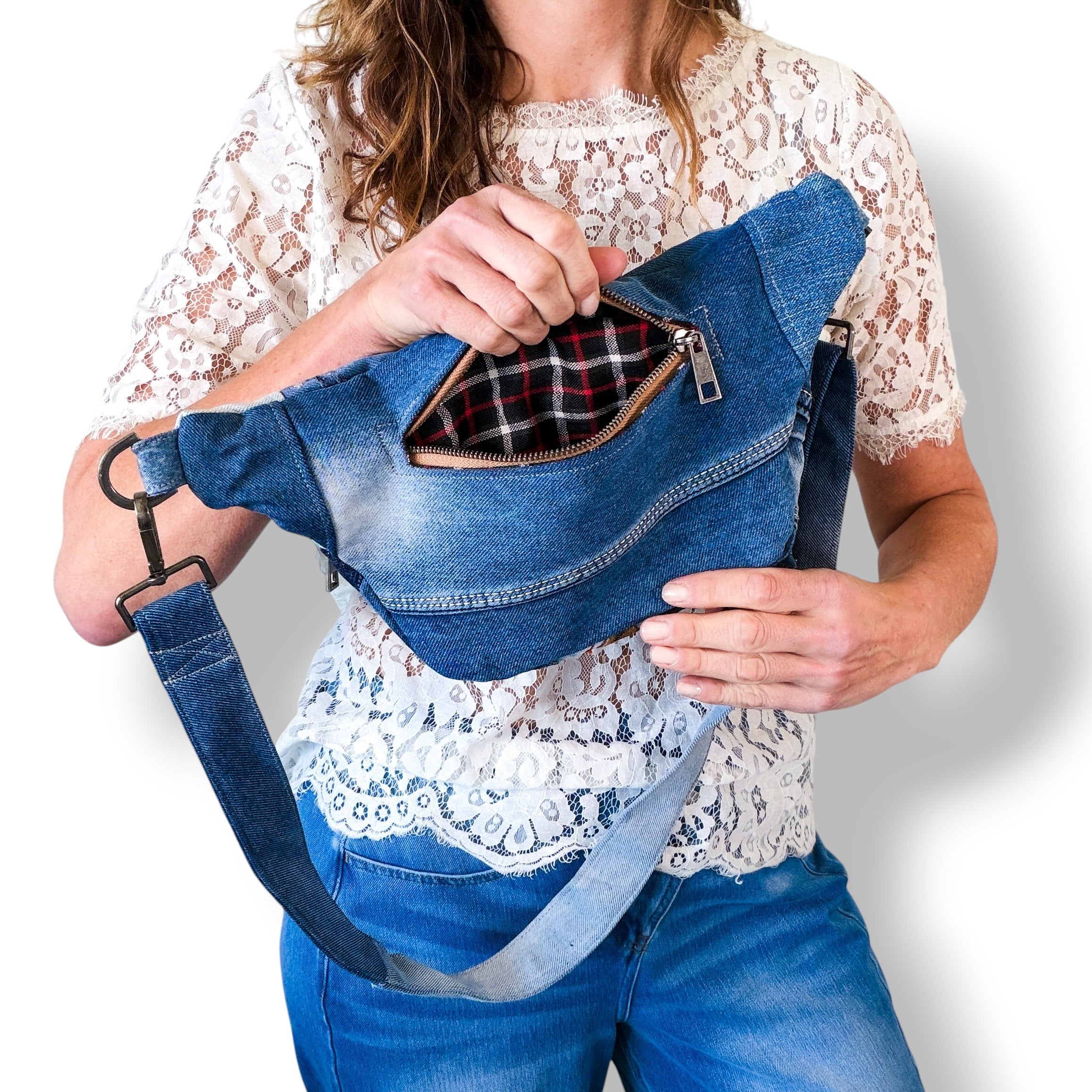 Denim Sling Bag