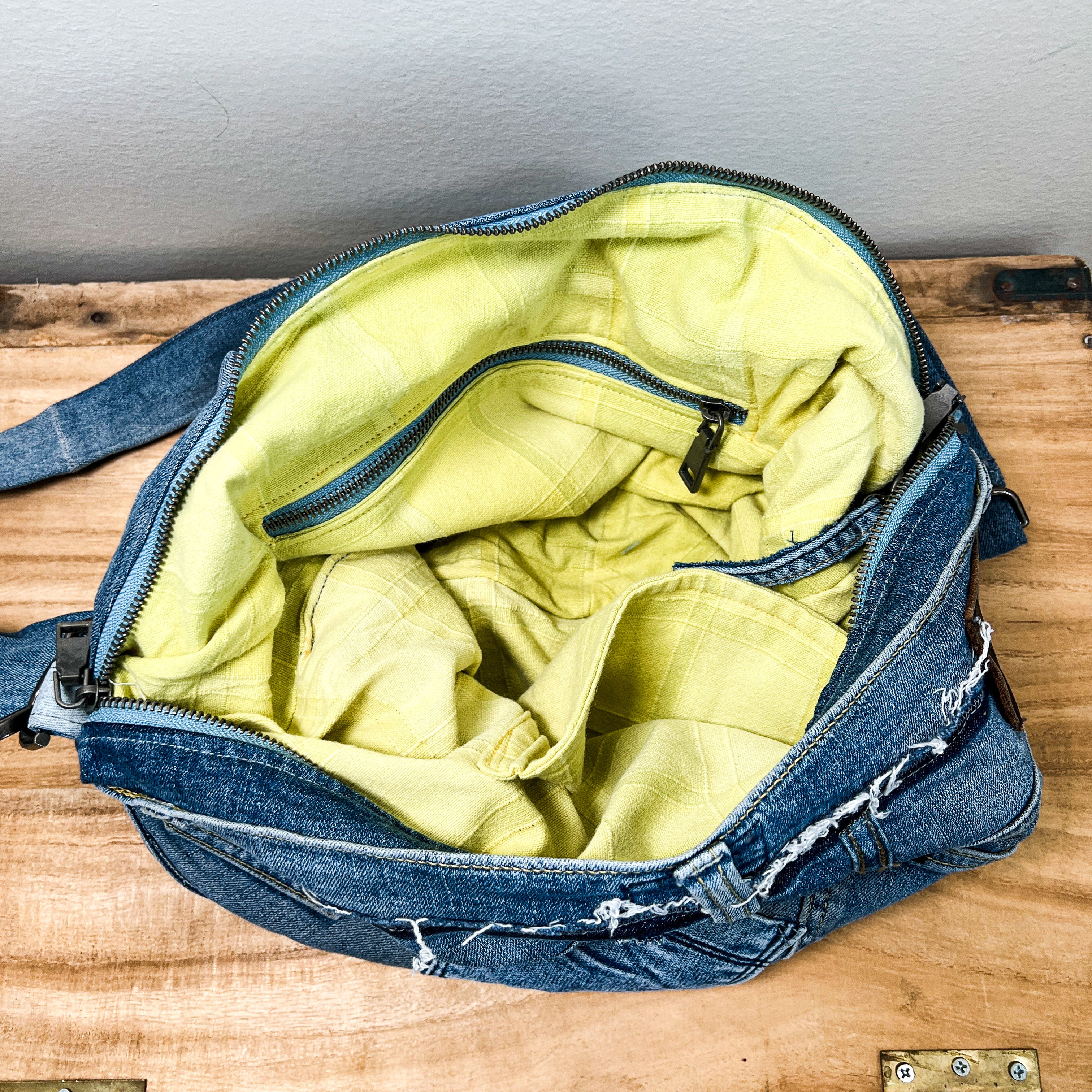 Denim Hippie Bag - XL