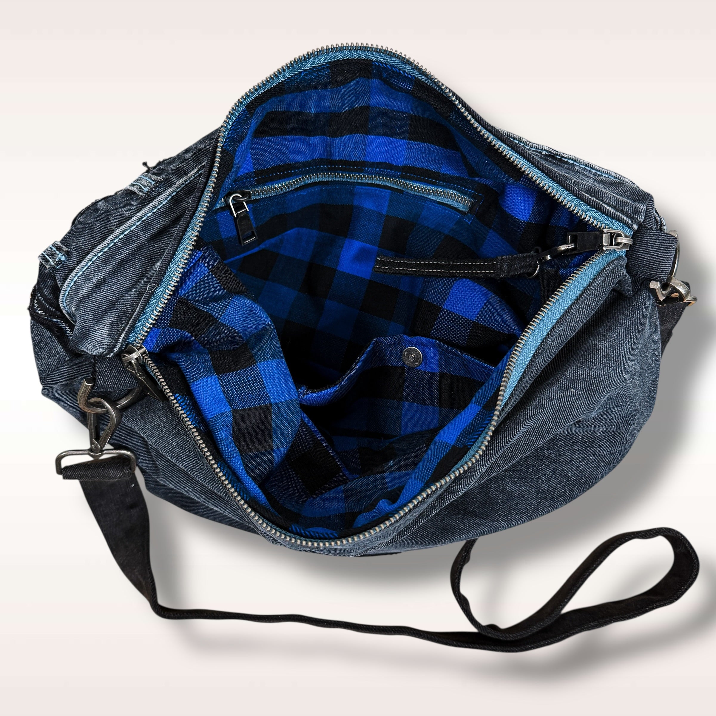 Denim Hippie Bag - XL
