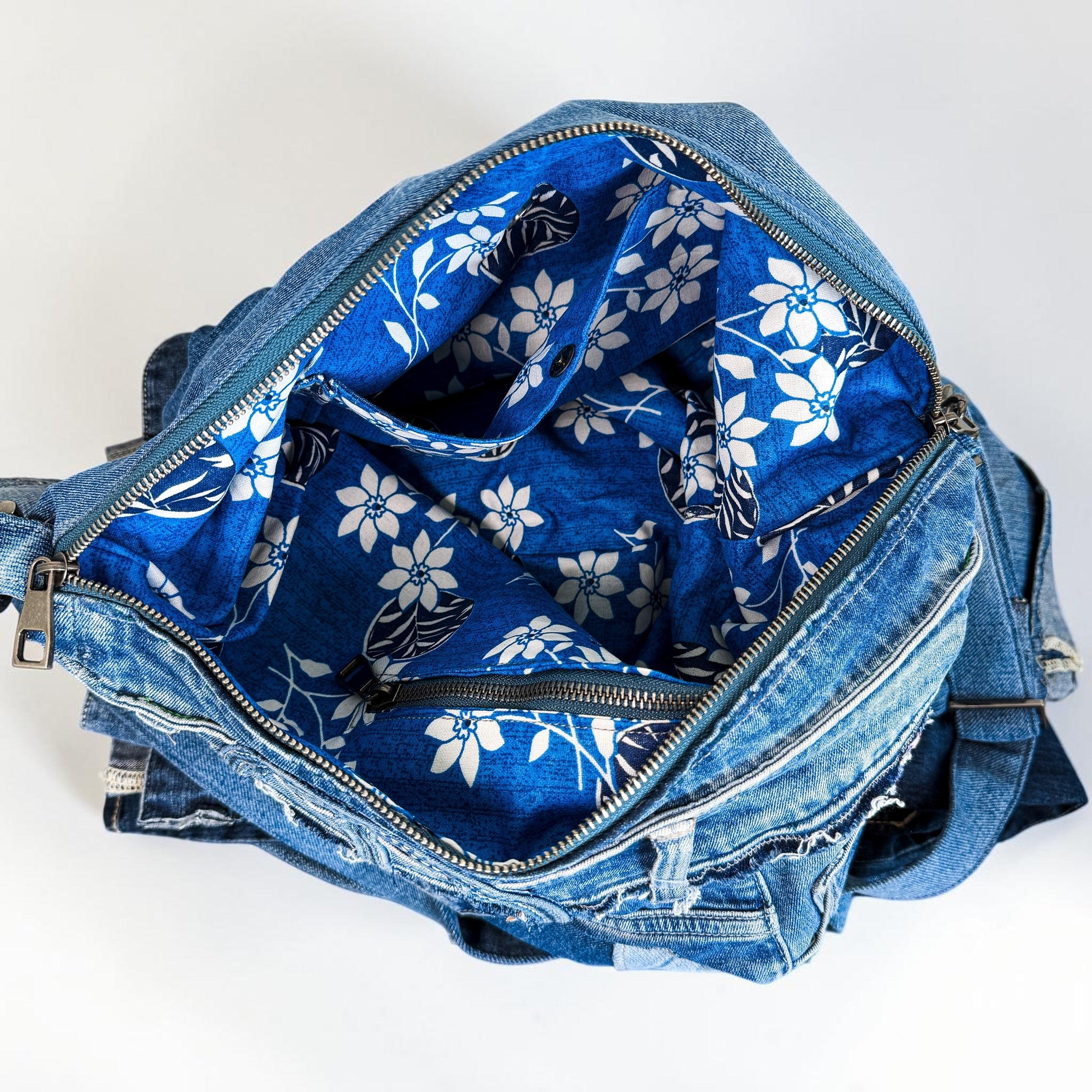 Denim Hippie Bag - XL