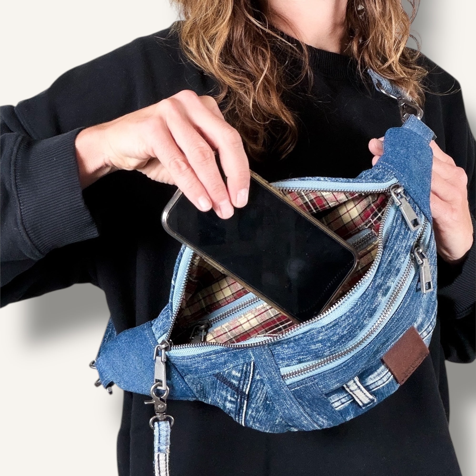 Denim Sling Bag