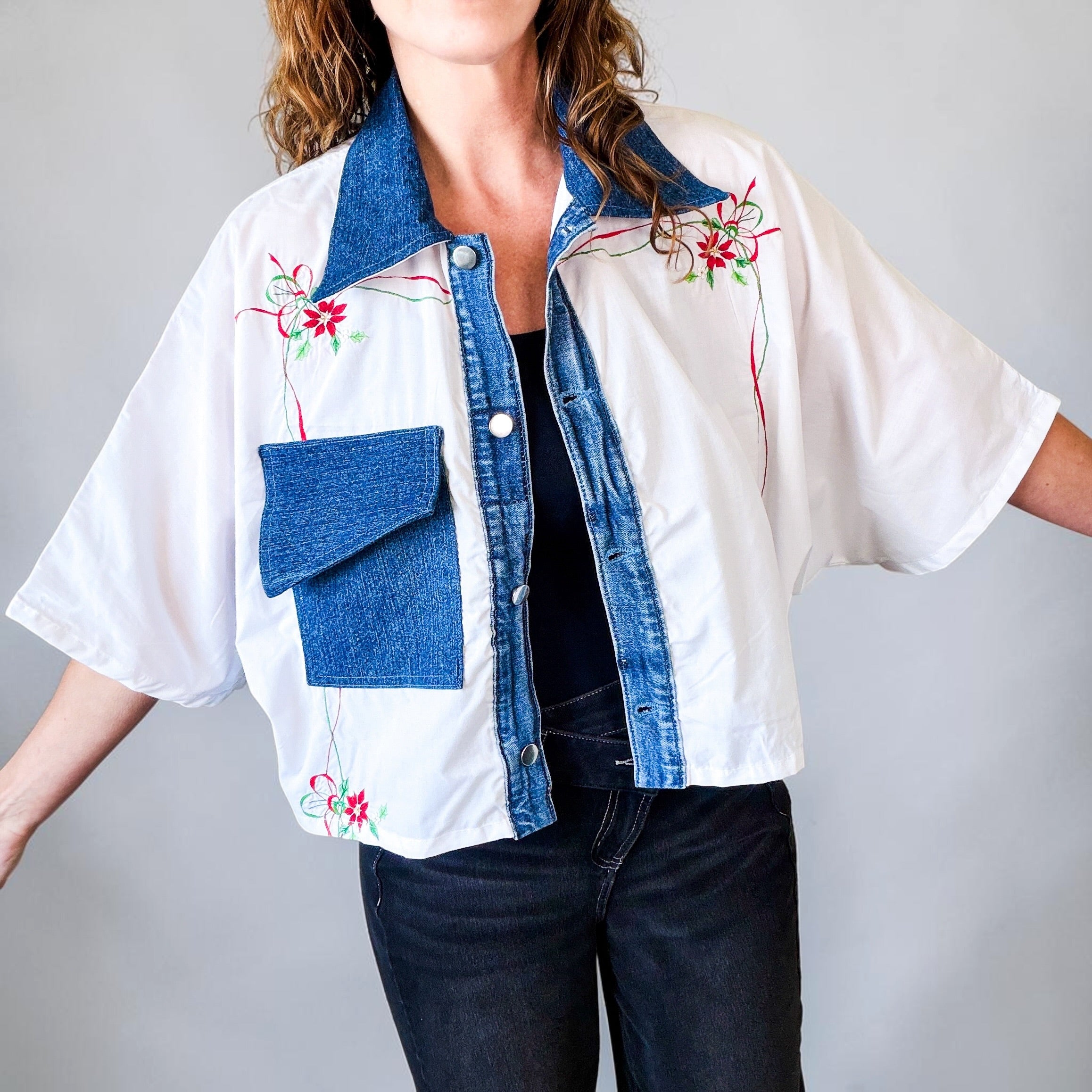 Tablecloth Top + Denim - XL