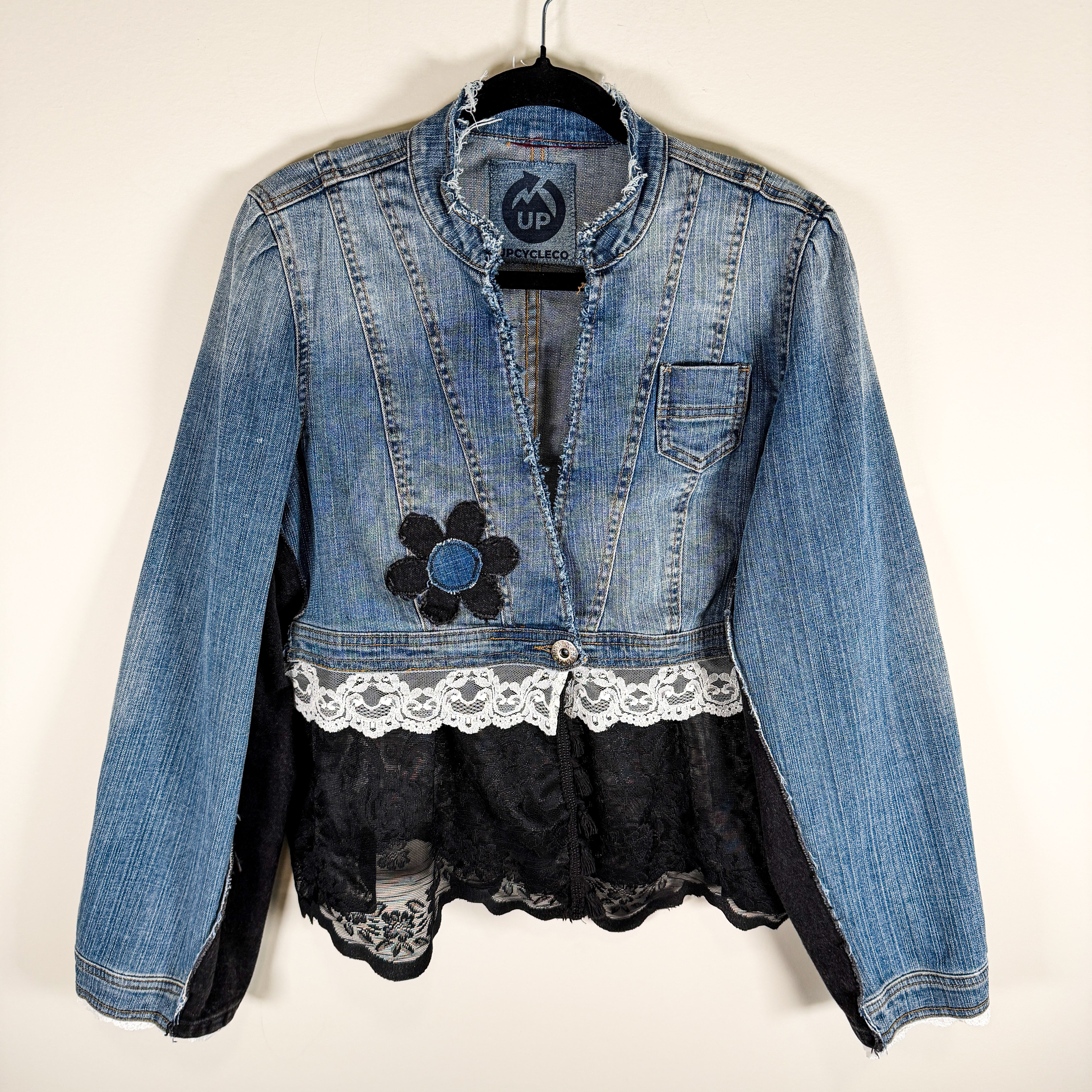 Upcycled Denim Jacket - Large