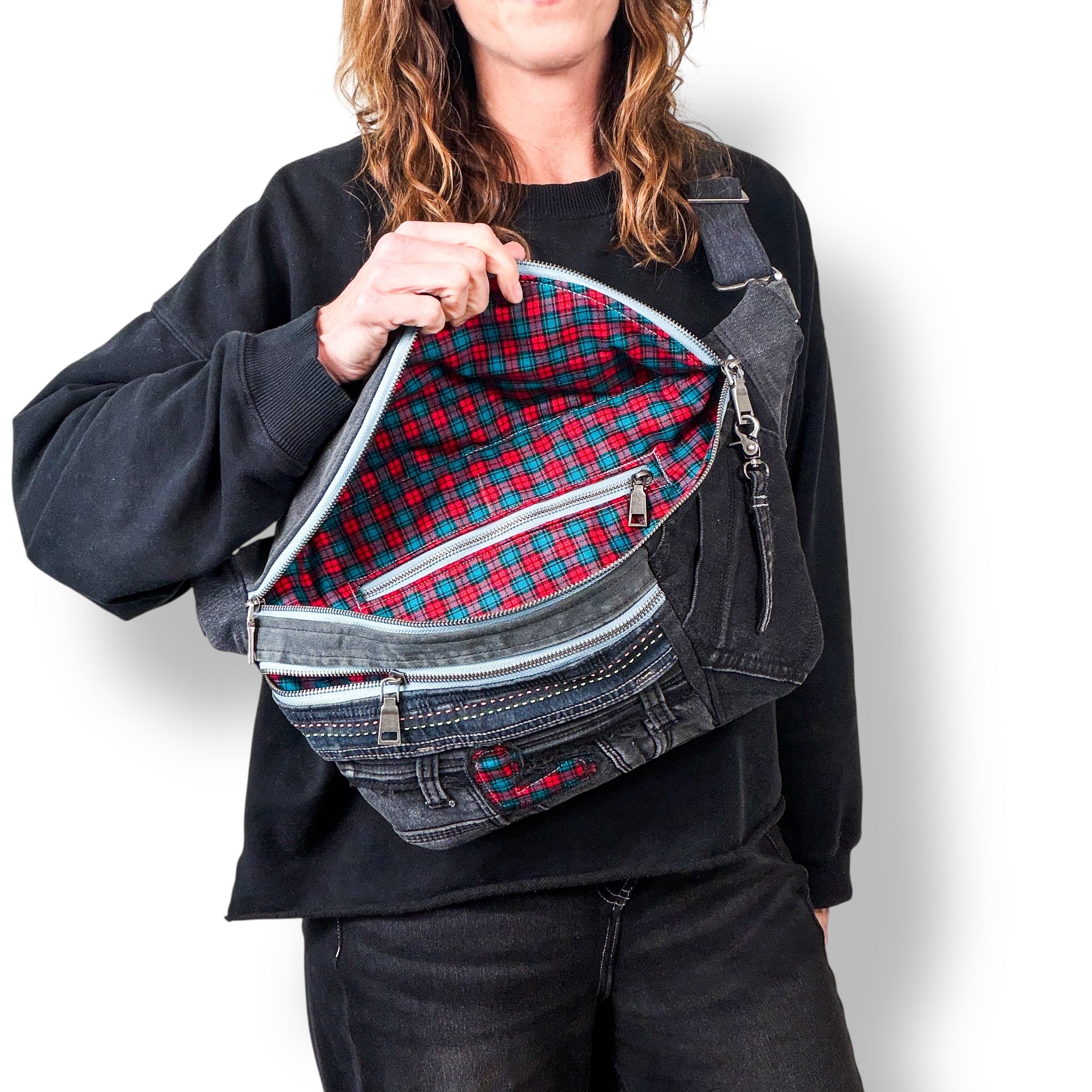 Denim Sling Bag XL