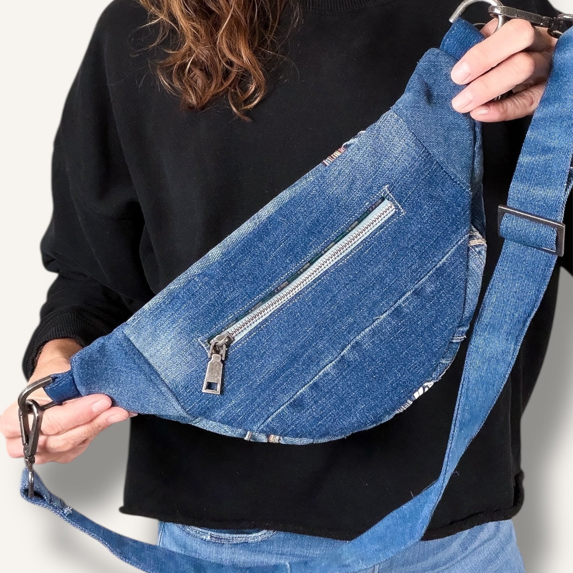 Denim Sling Bag