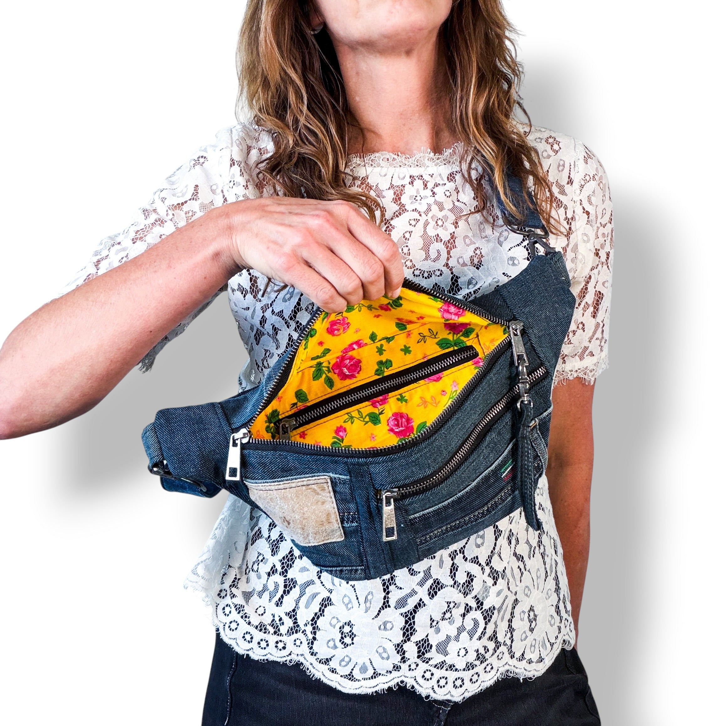 Denim Sling Bag