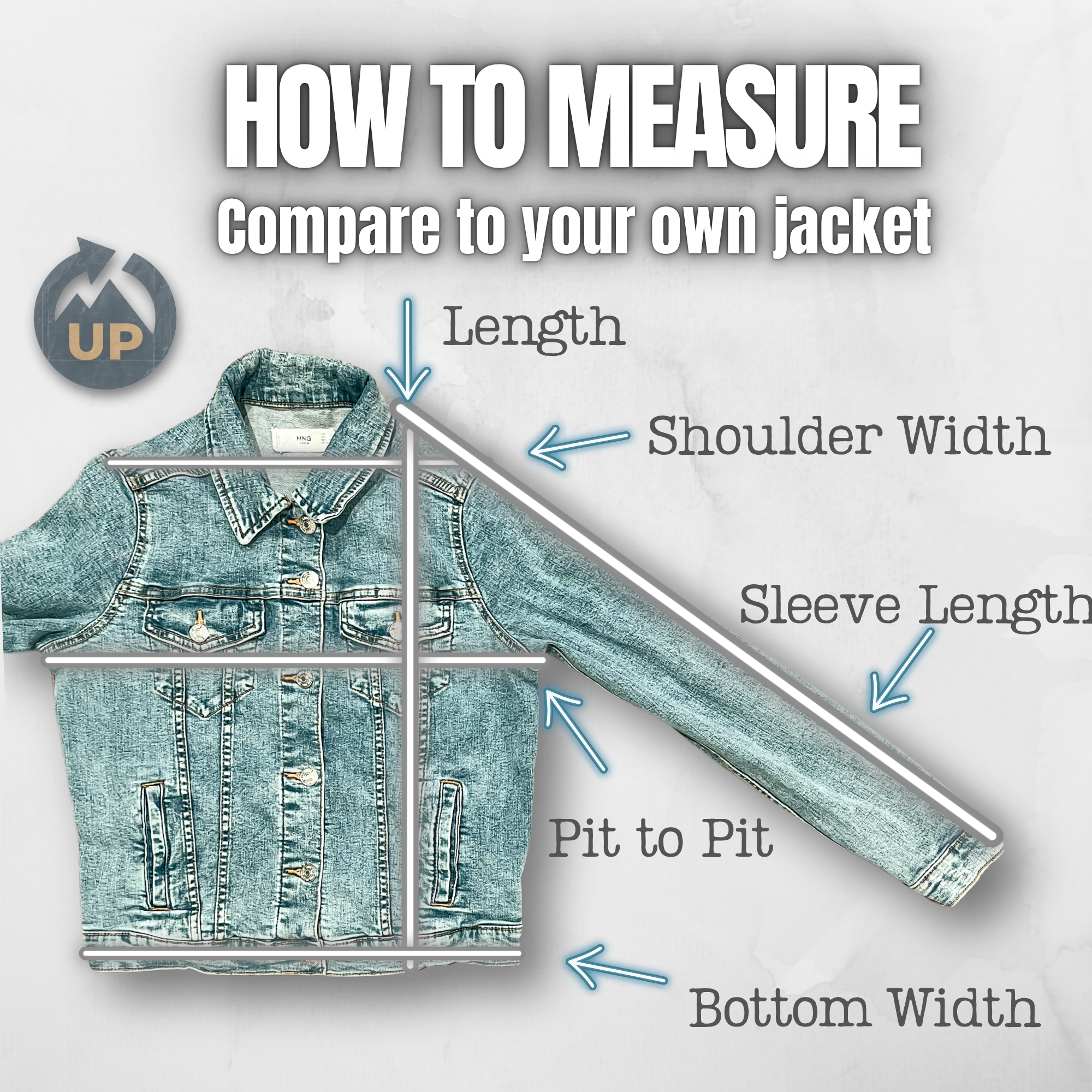 Upcycled Denim Jacket - Medium