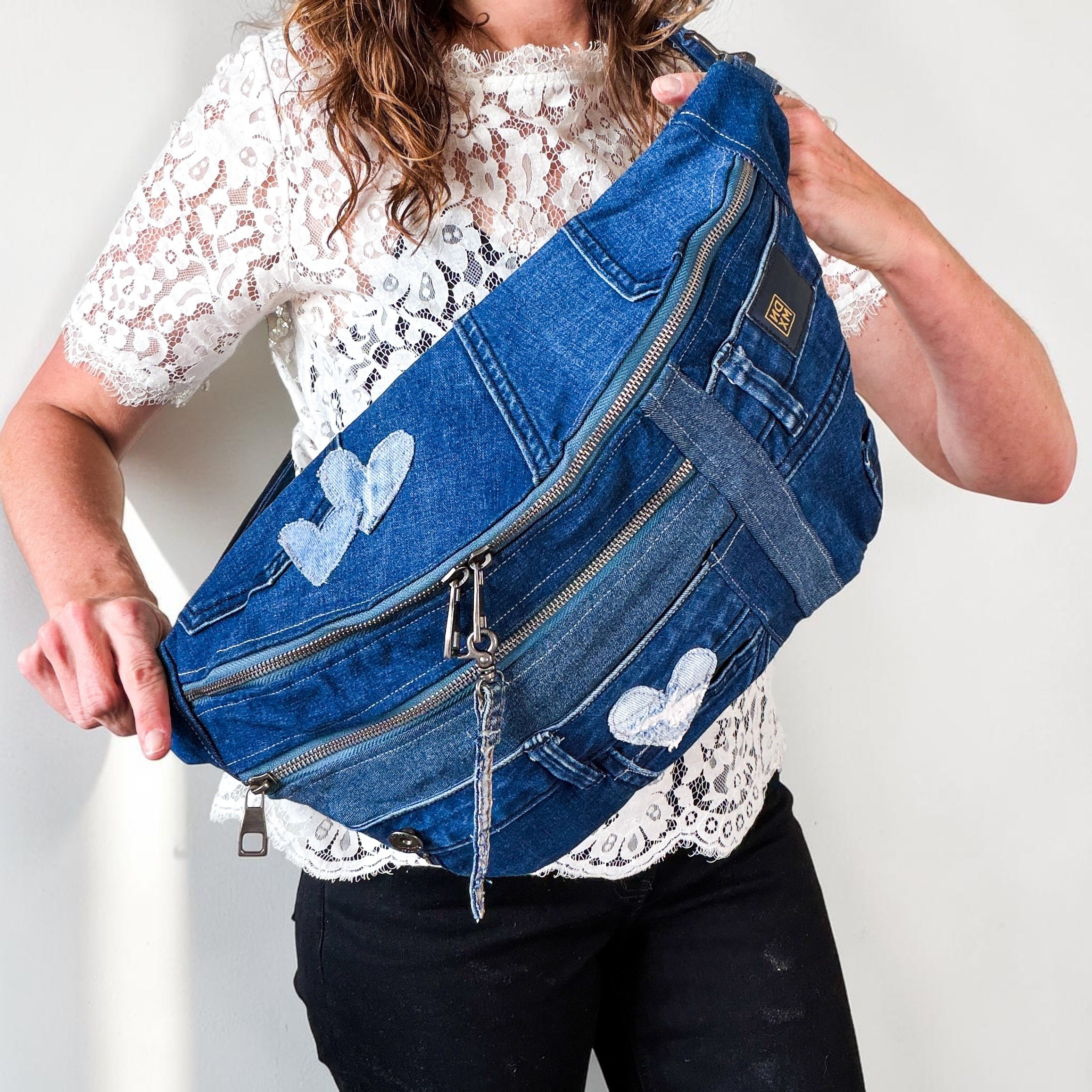 Denim Sling Bag XL