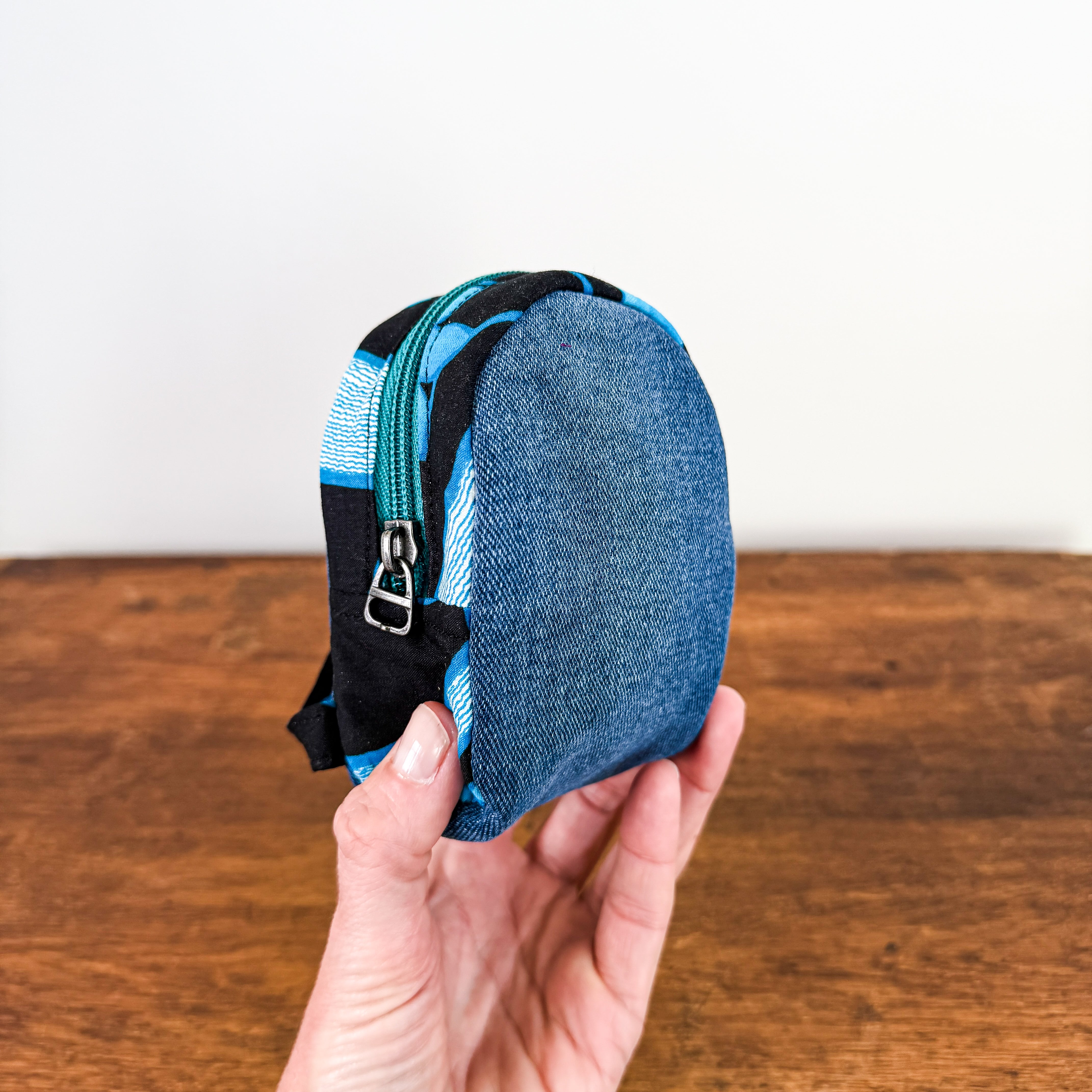 Upcycled Mini Backpack Pouch