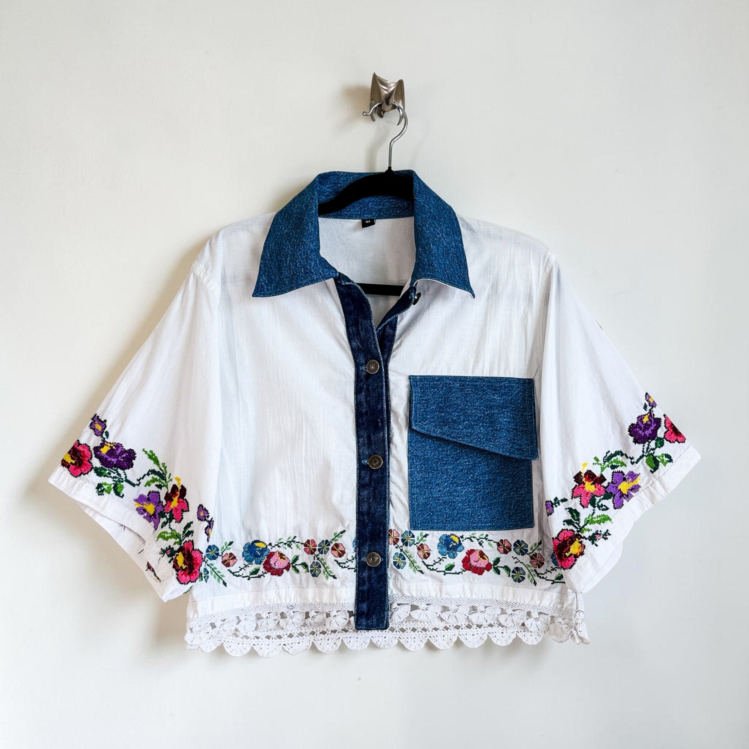 Tablecloth Top + Denim - Medium