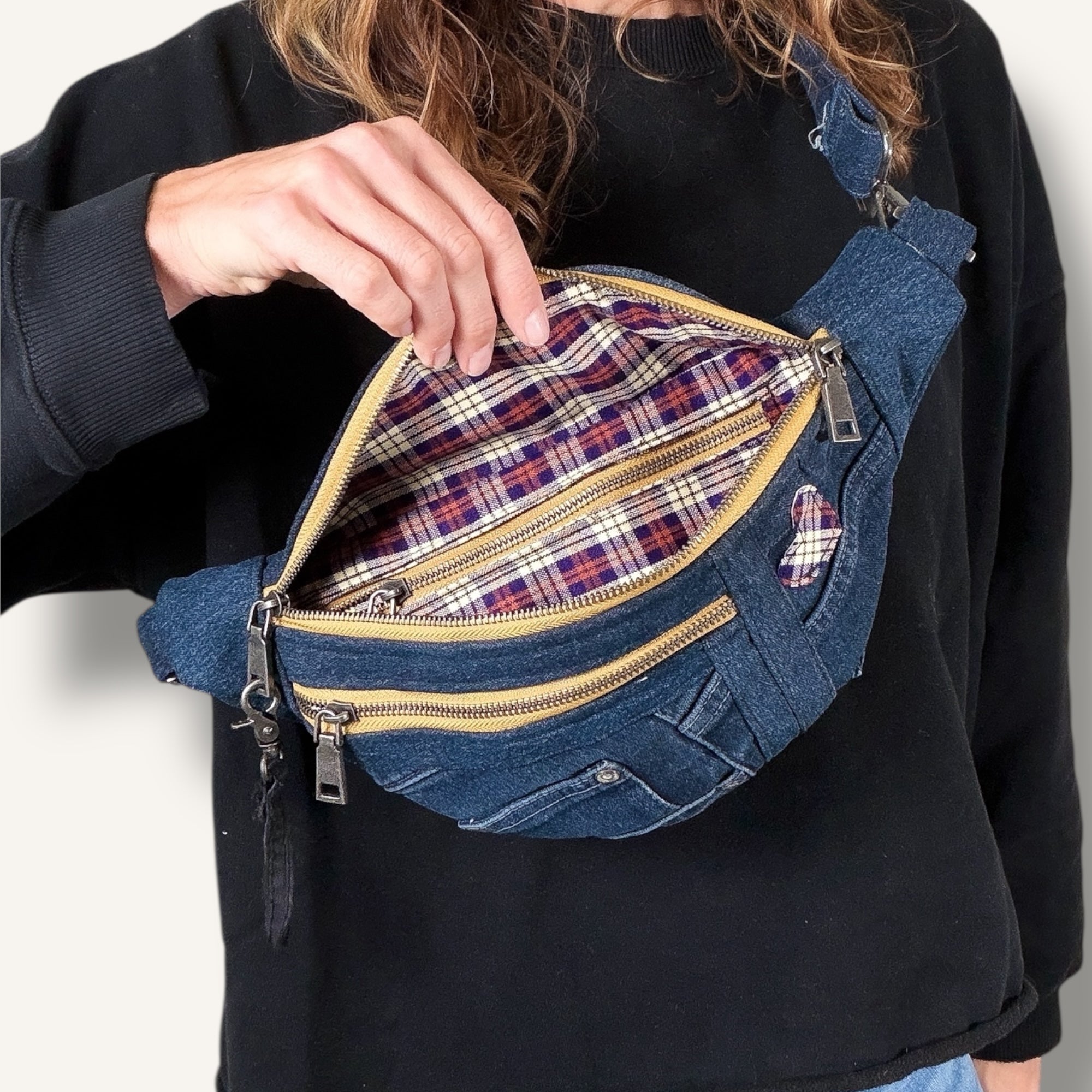 Denim Sling Bag