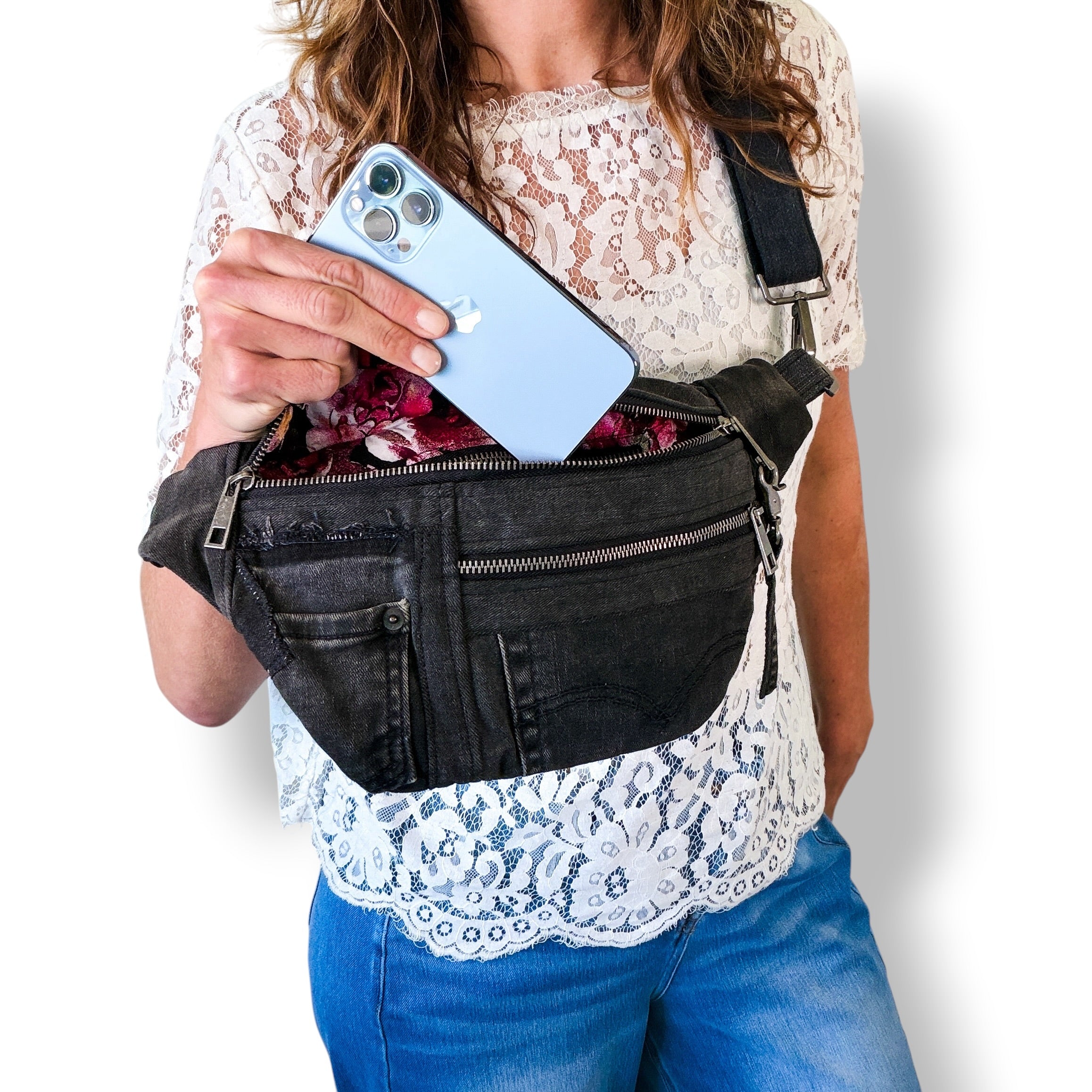Denim Sling Bag