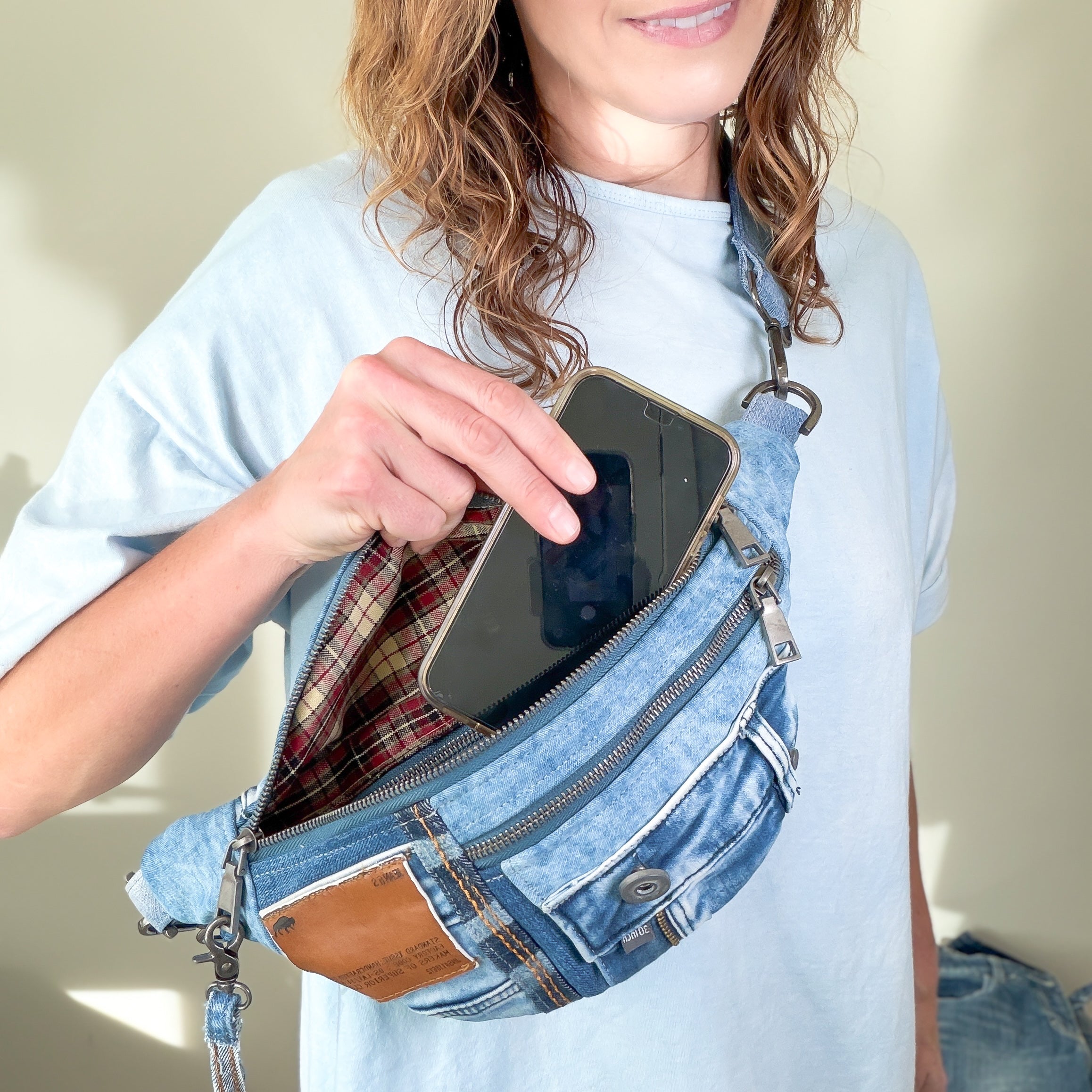 Denim Sling Bag