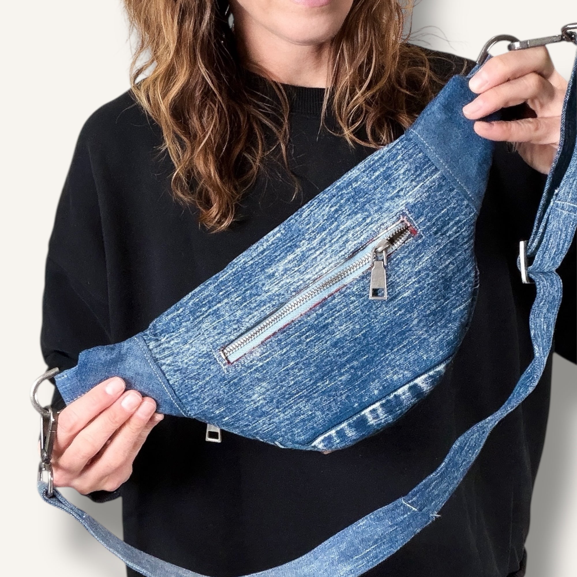 Denim Sling Bag