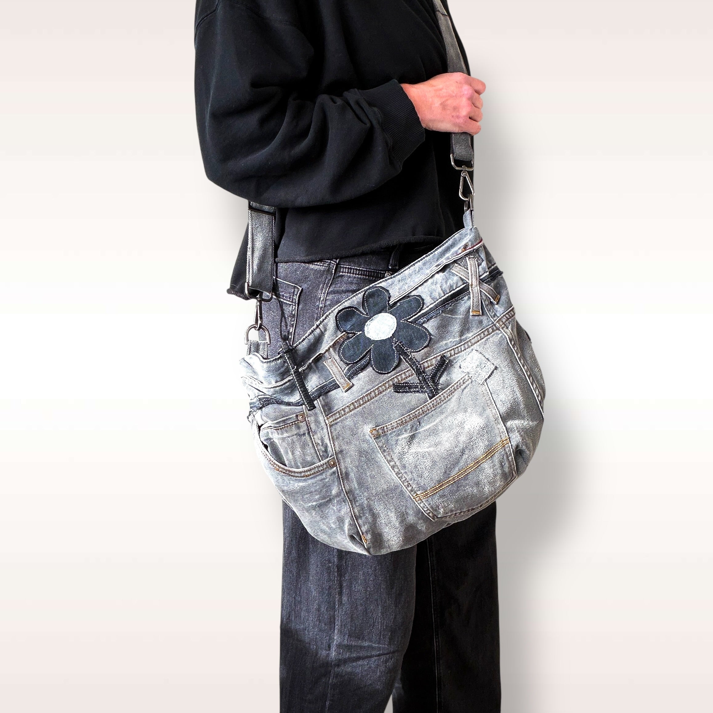 Denim Hippie Bag