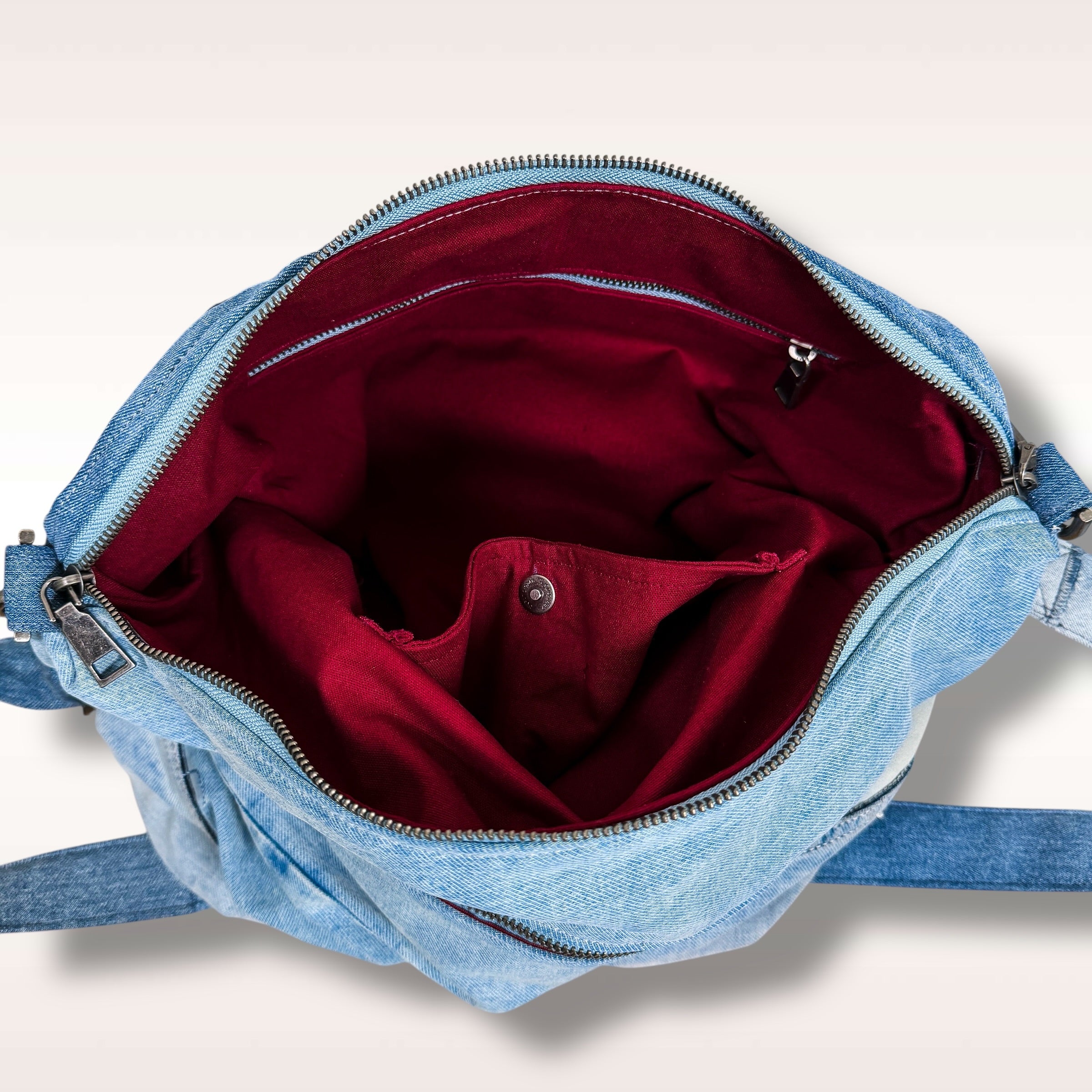 Denim Hippie Bag - XL