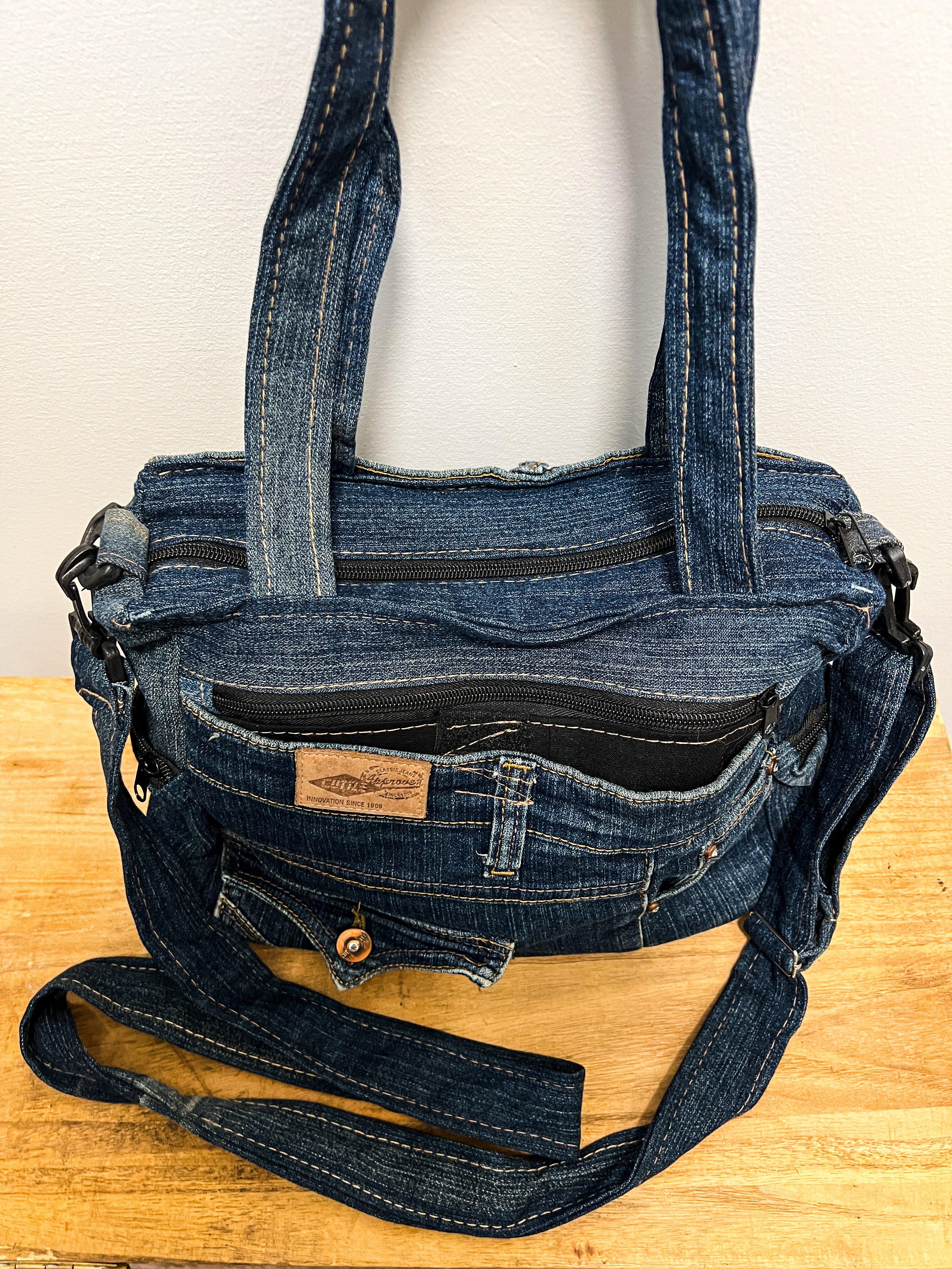 How To Make A Denim Mini Bag- Upcycle Project - YouTube