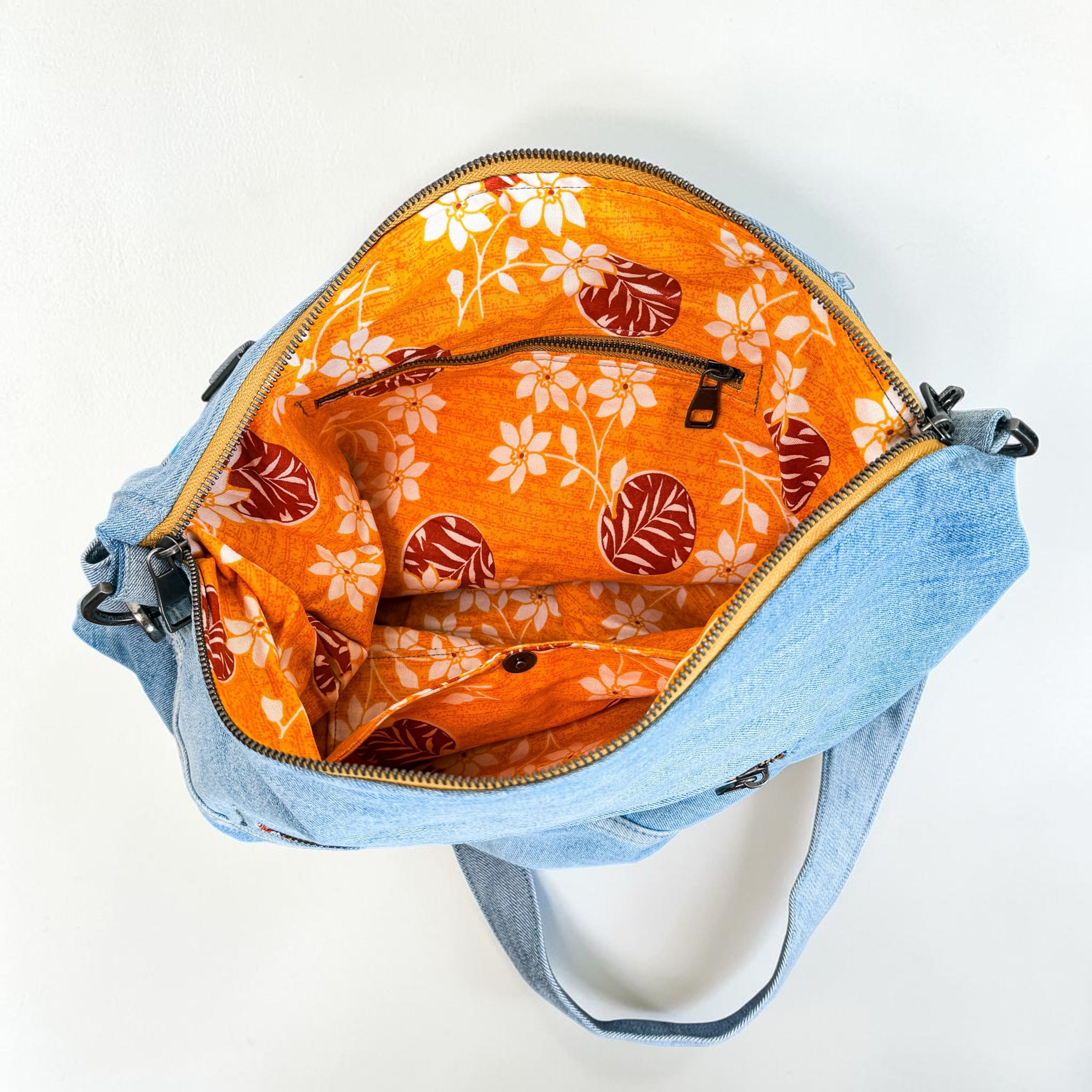 Denim Hippie Bag - XL