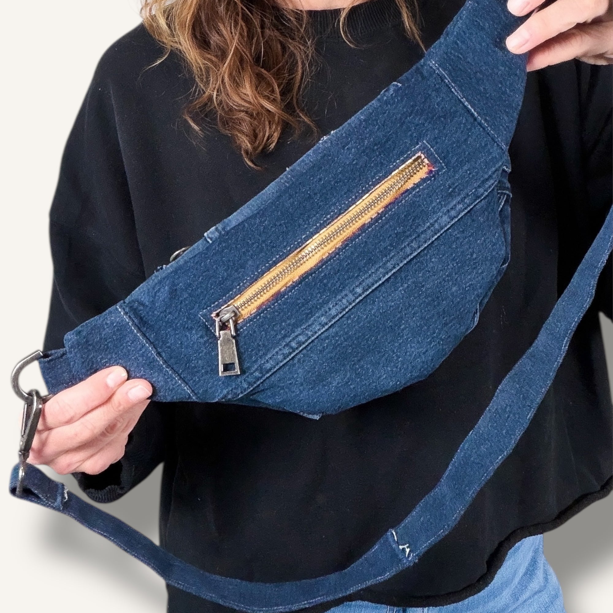 Denim Sling Bag