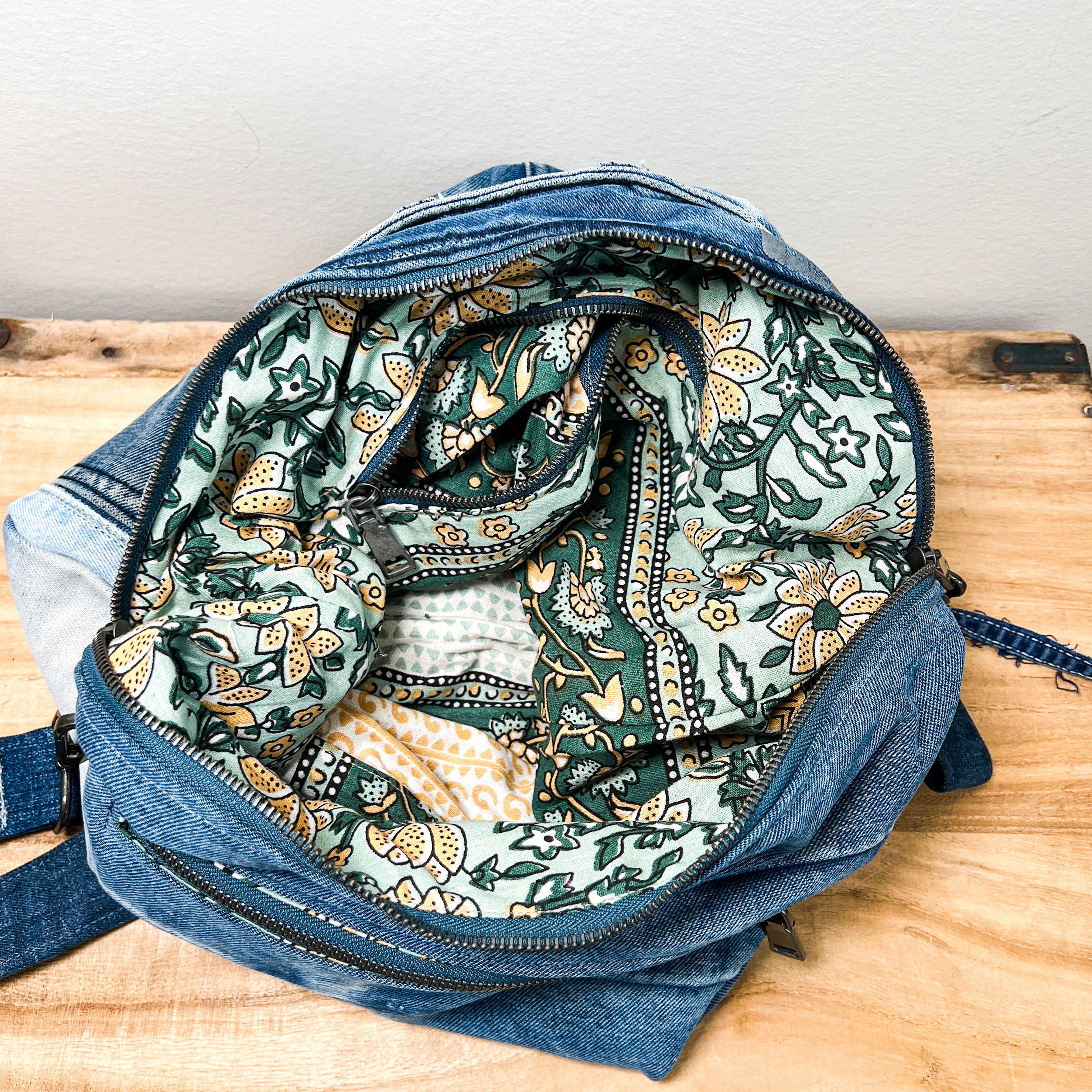 Denim Hippie Bag - XL