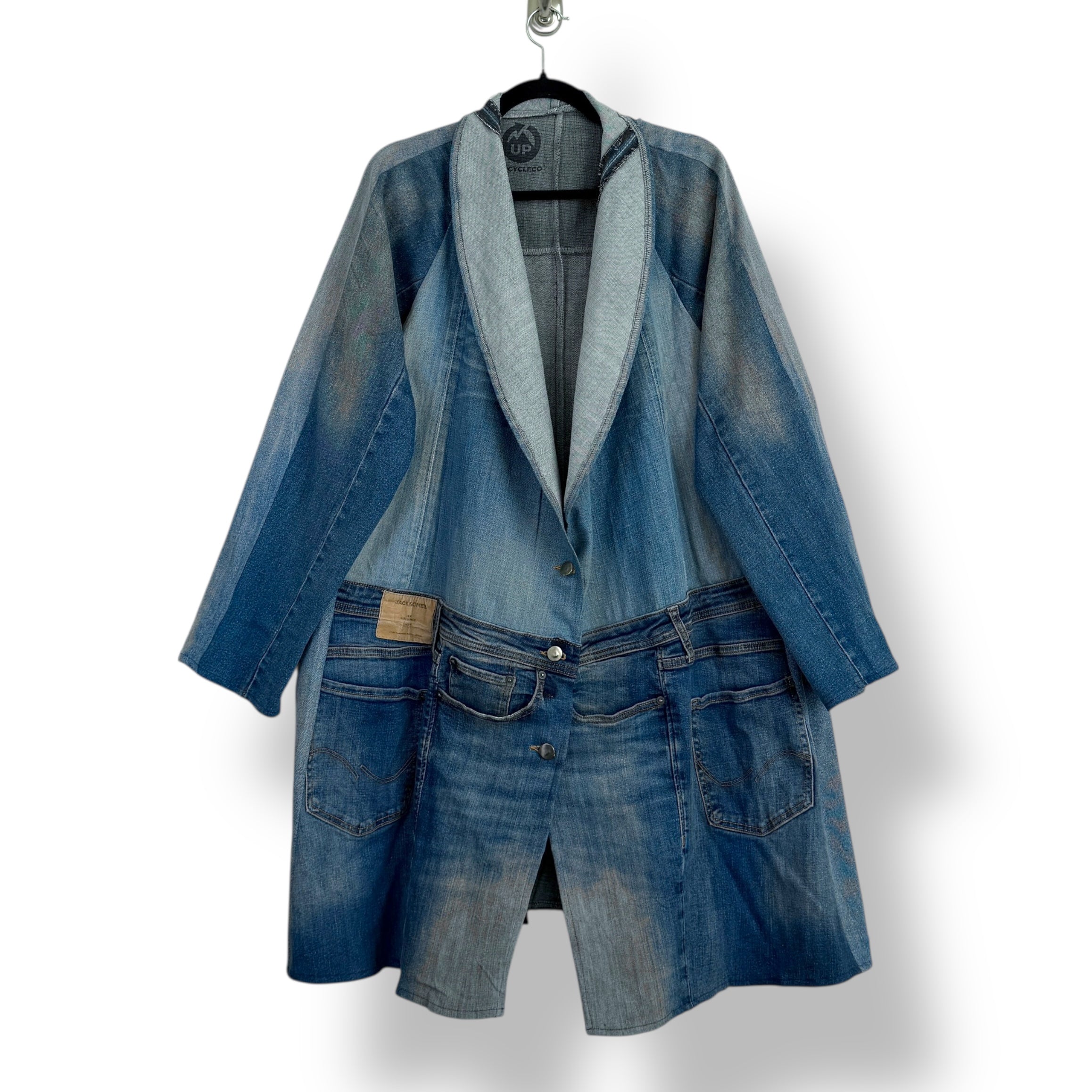 Denim Long Jacket - Oversized +
