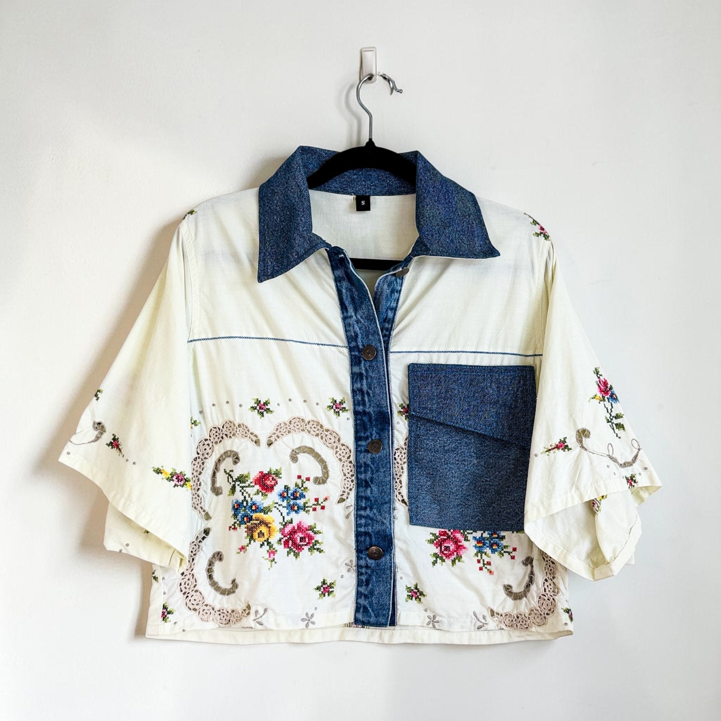 Tablecloth Top + Denim - Small