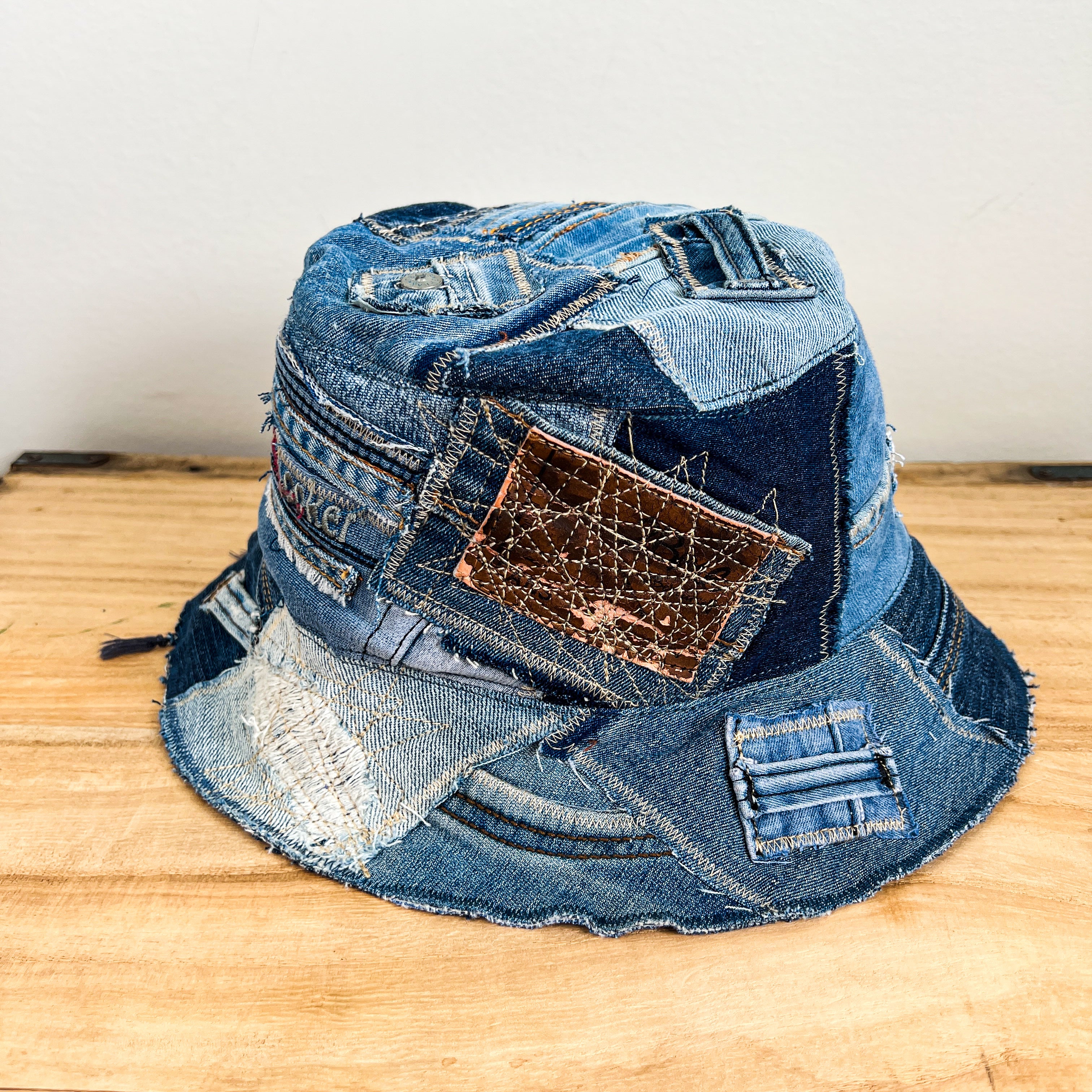 Denim Bucket Hat - Large