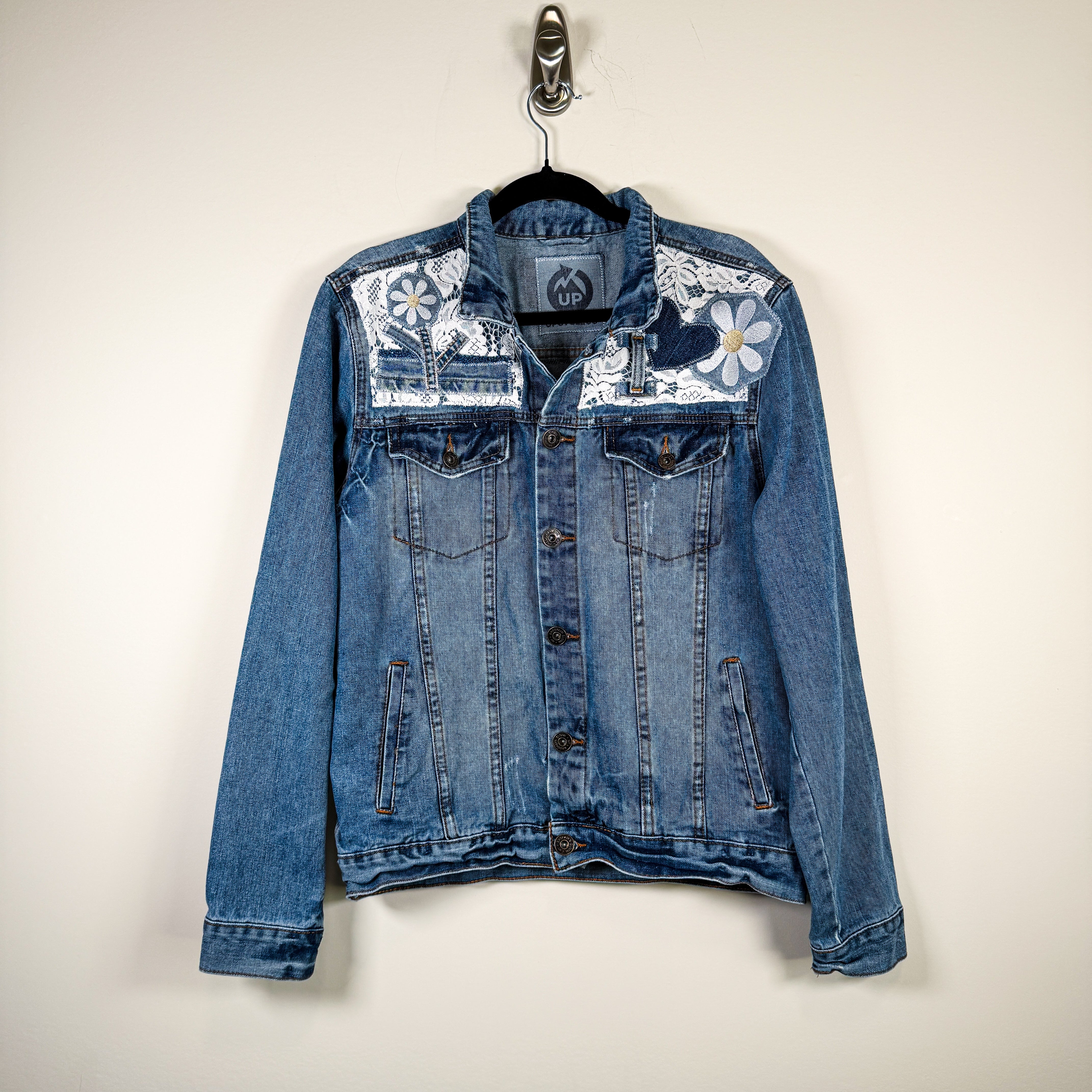 Upcycled Denim Jacket - Medium